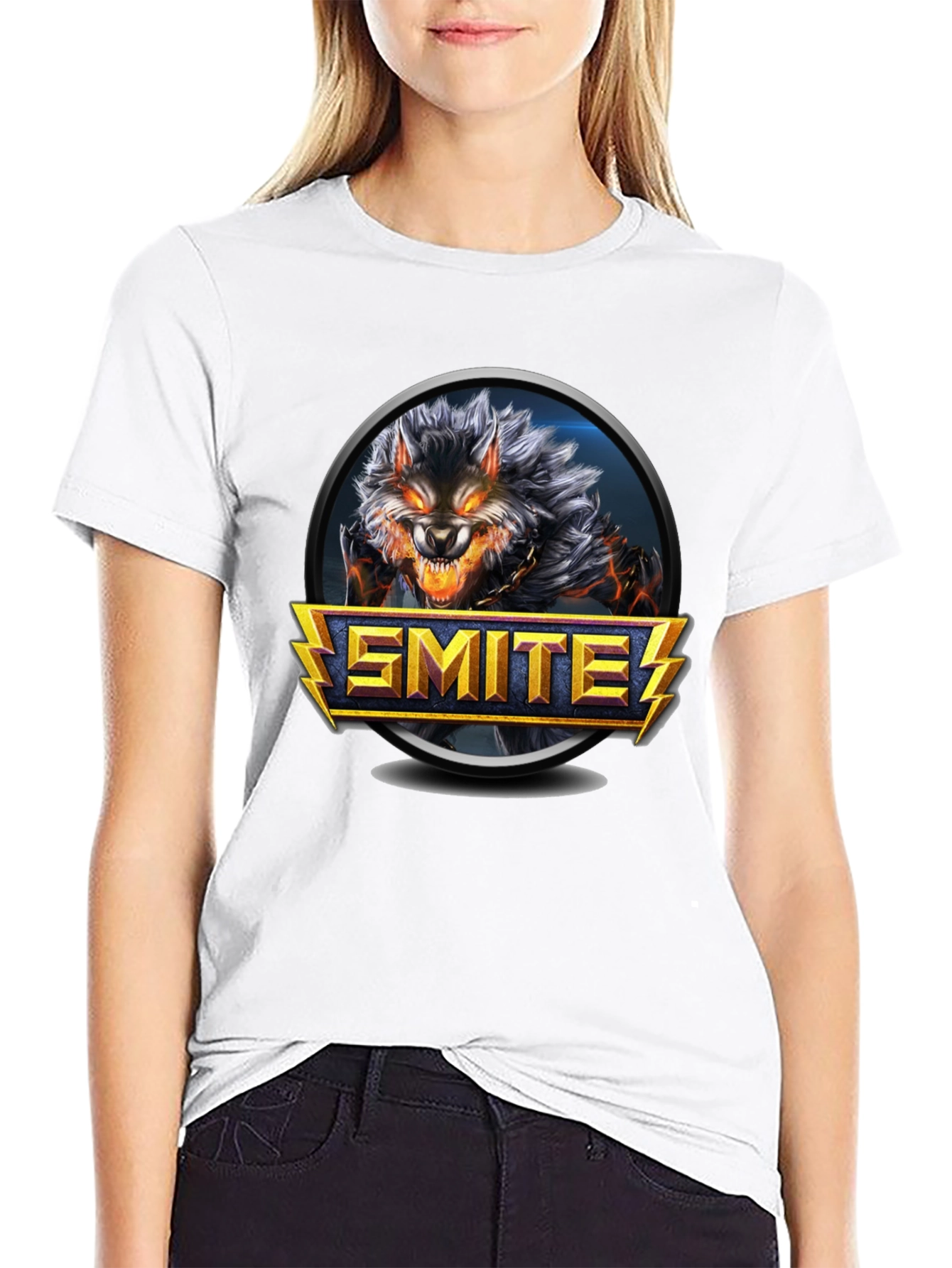 Smite Werewolf Graphic Black T-Shirt