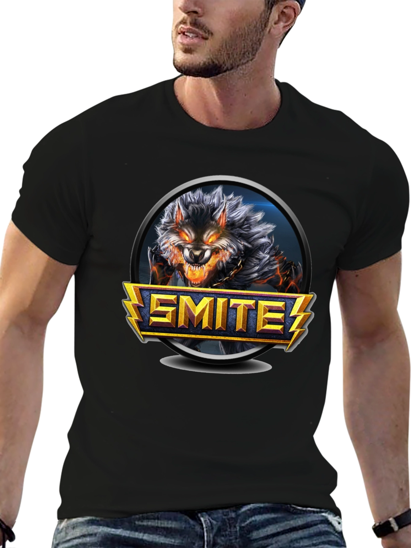 Smite Werewolf Graphic Black T-Shirt
