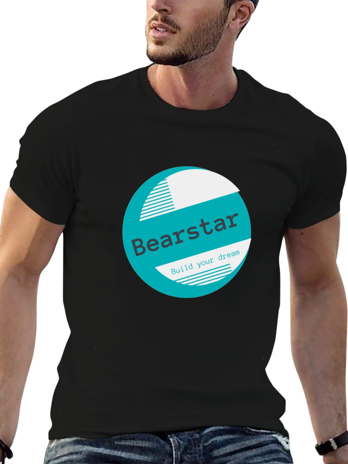 Bearstar Graphic Black T-Shirt