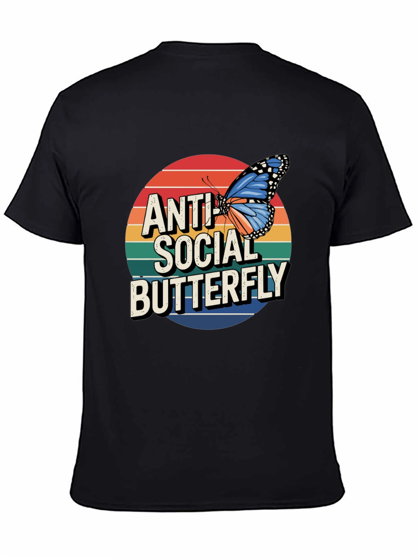 Anti Social Butterfly Graphic Tee