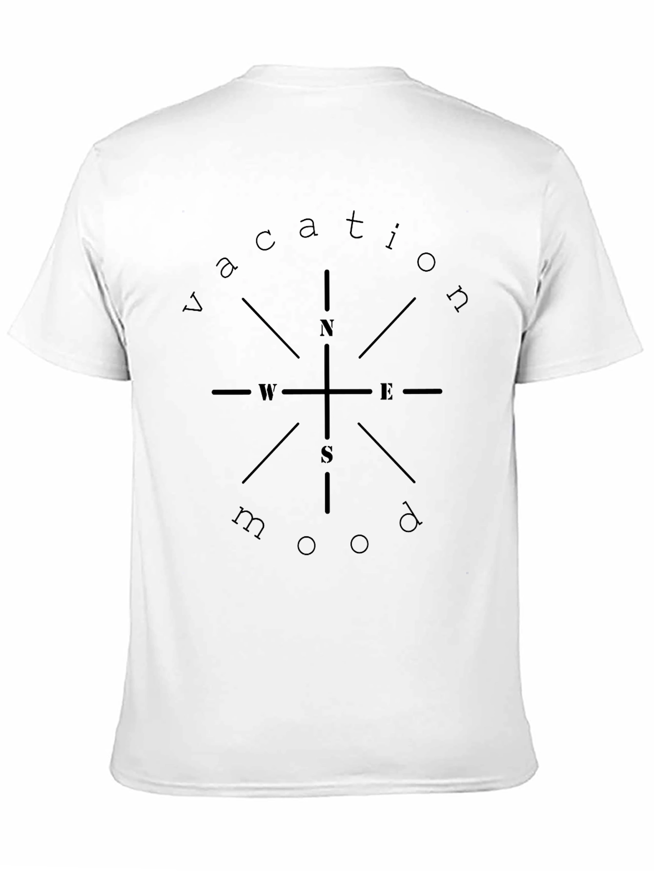 Vacation Mood T-Shirt - Compass Design