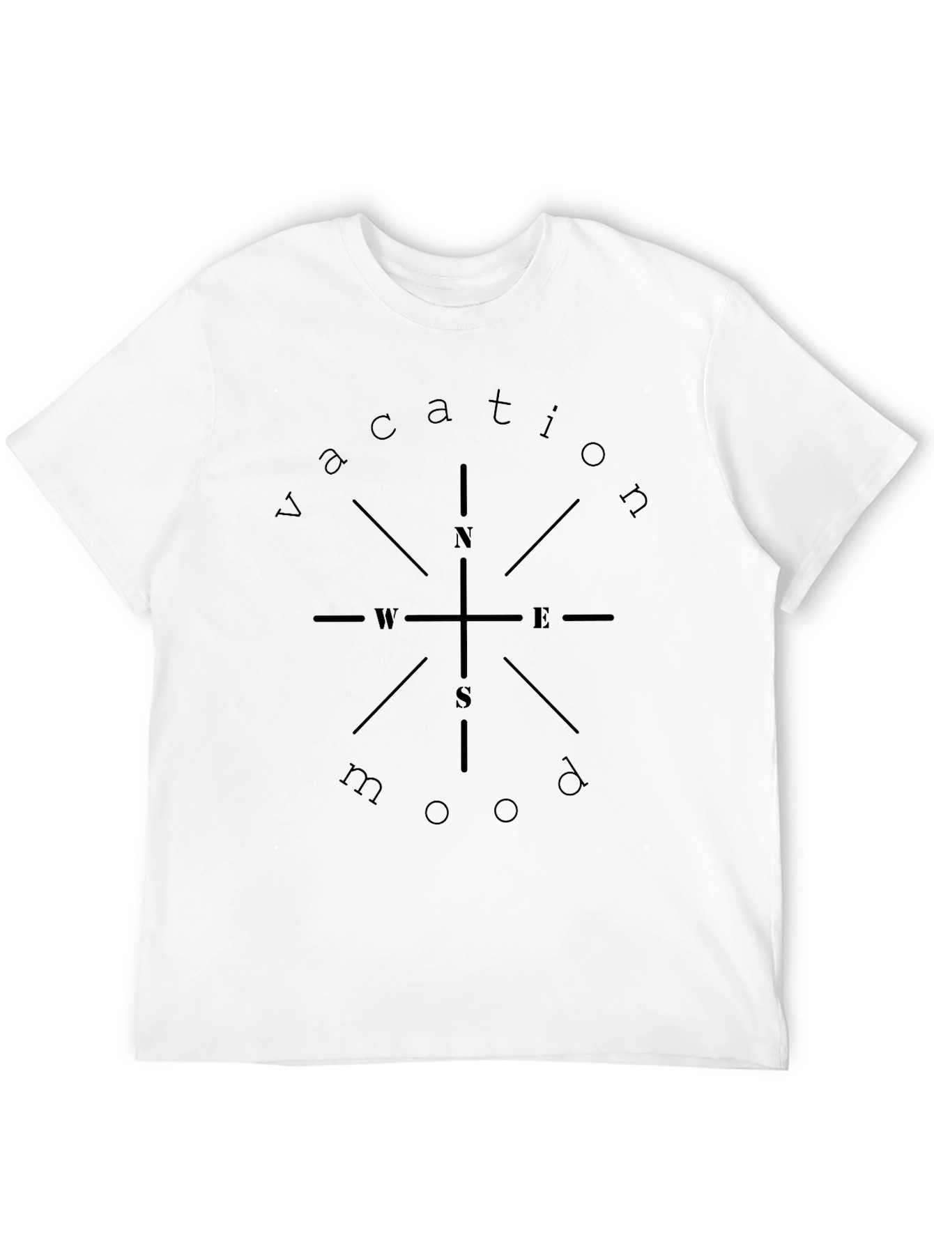 Vacation Mood T-Shirt - Compass Design