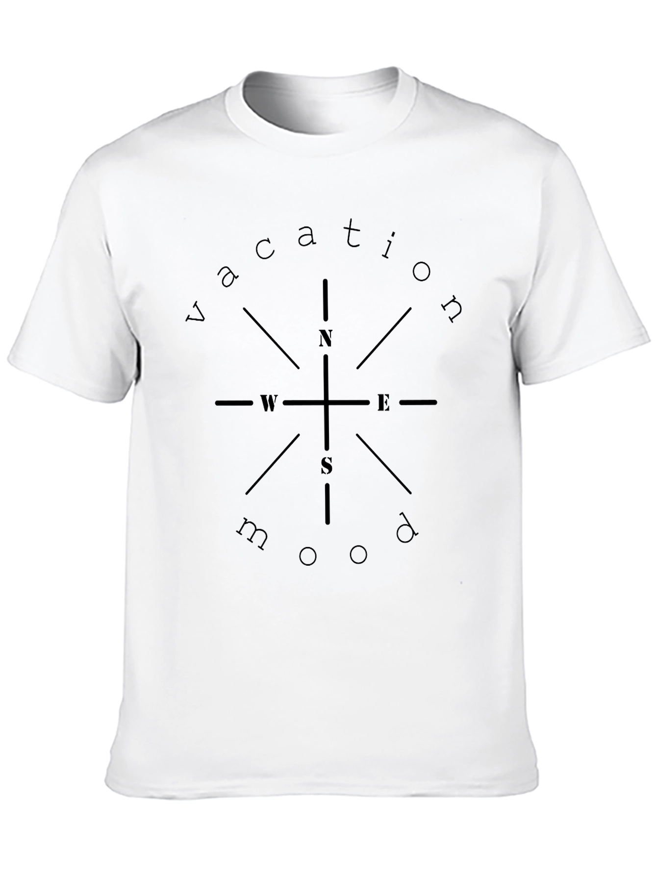 Vacation Mood T-Shirt - Compass Design
