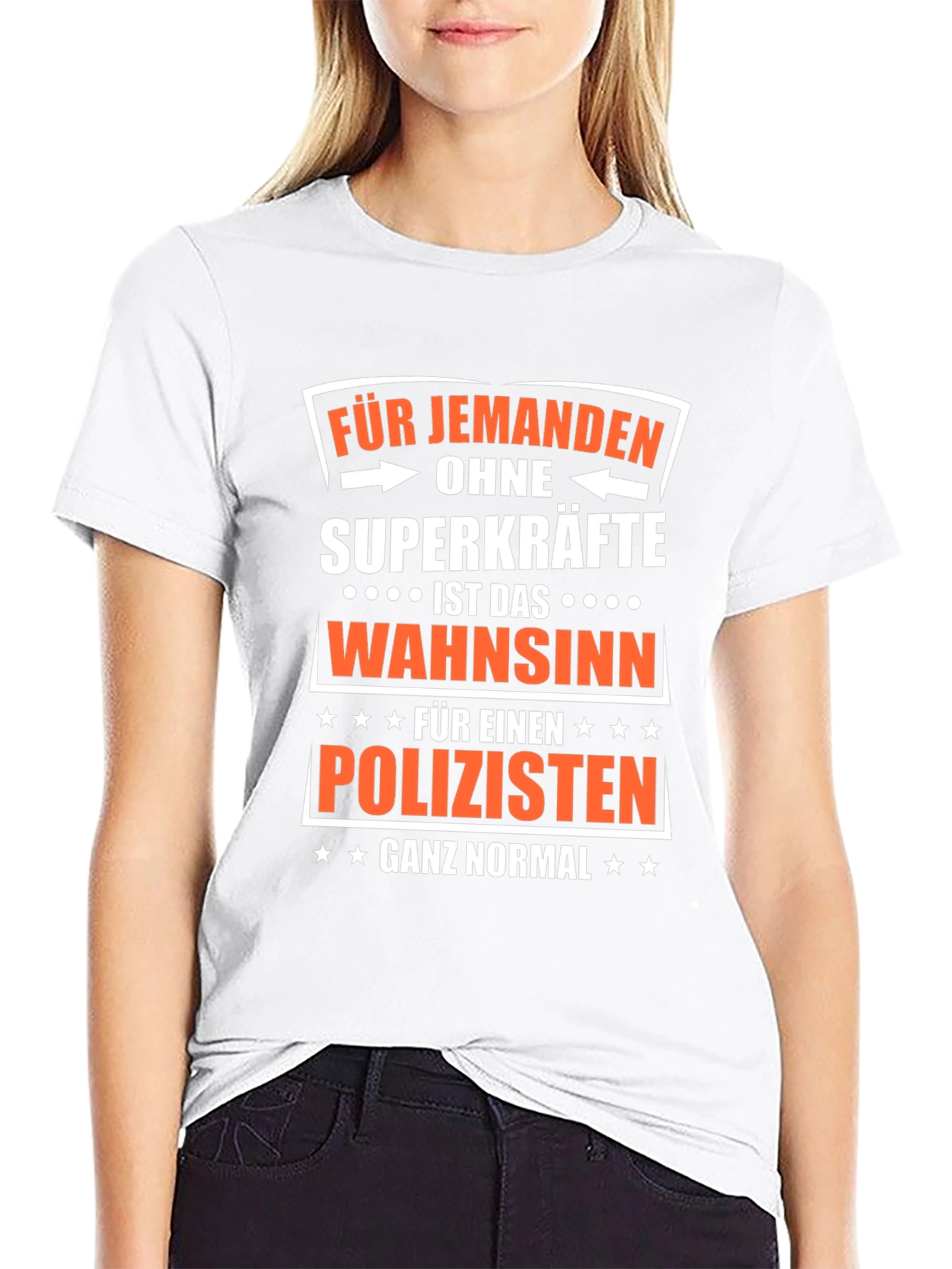 Funny Policeman T-Shirt - Superpowers Not Required