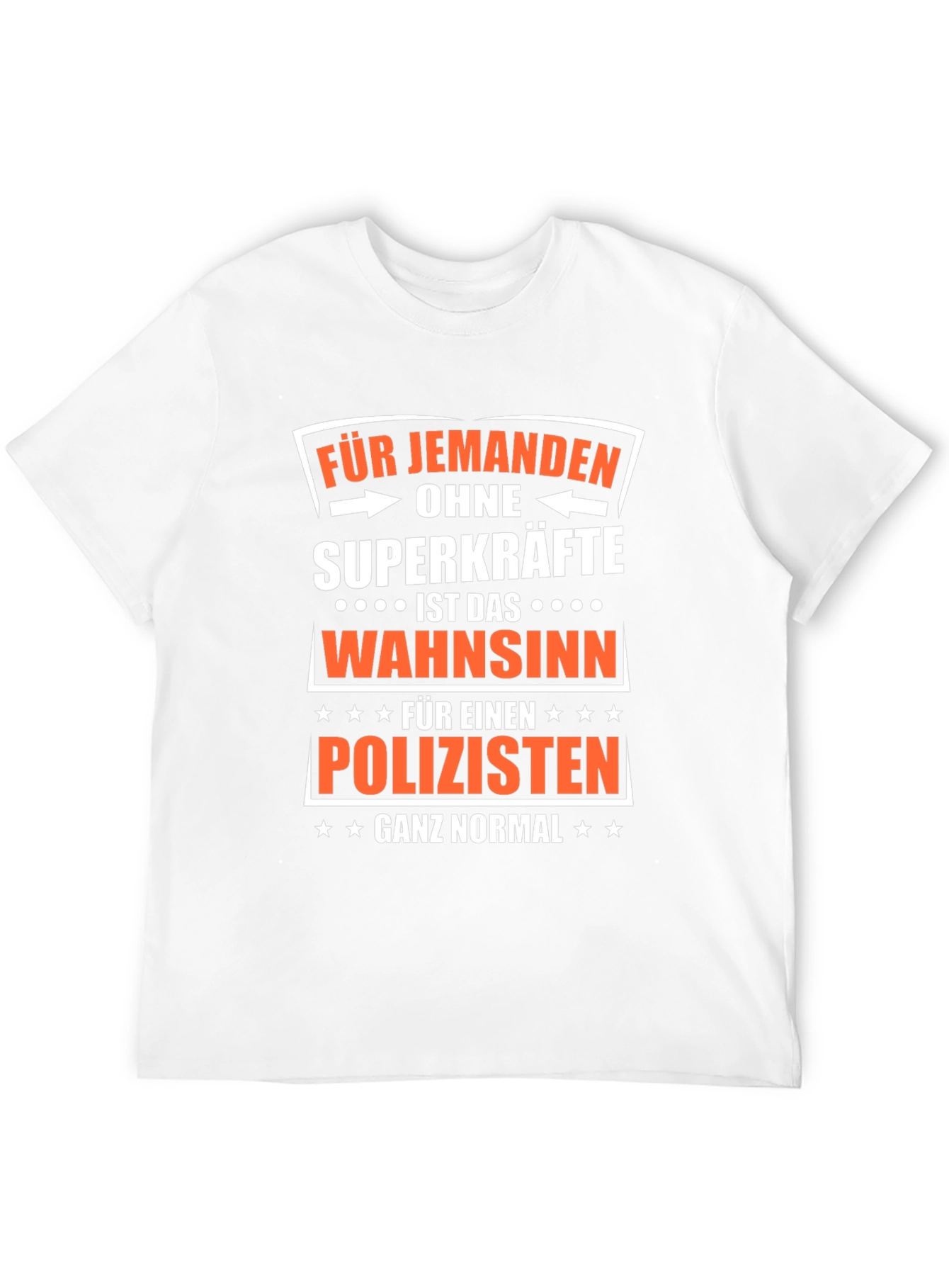 Funny Policeman T-Shirt - Superpowers Not Required
