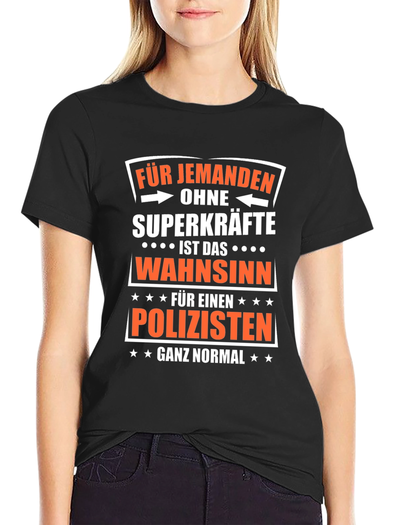 Funny Policeman T-Shirt - Superpowers Not Required