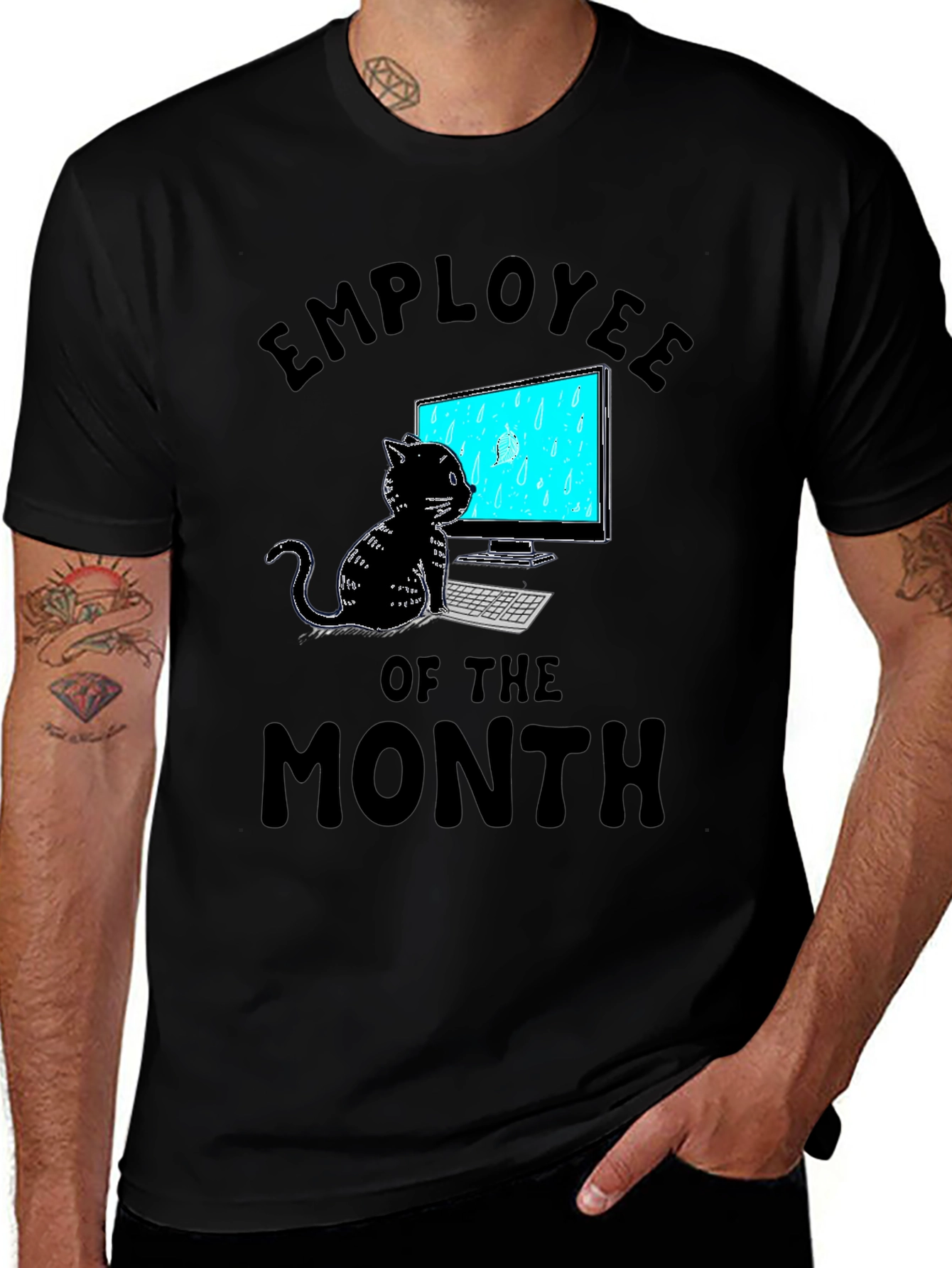 Employee of the Month Cat T-Shirt