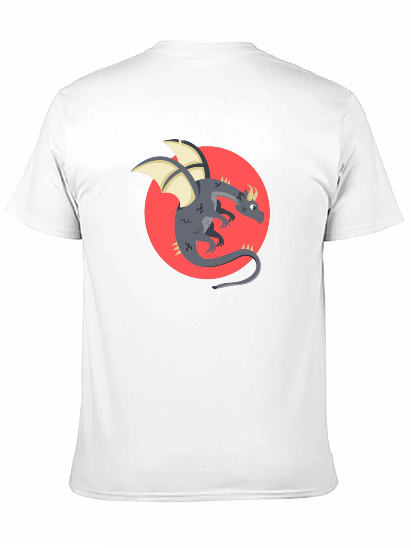 Dragon Graphic Black T-Shirt - Fantasy Style