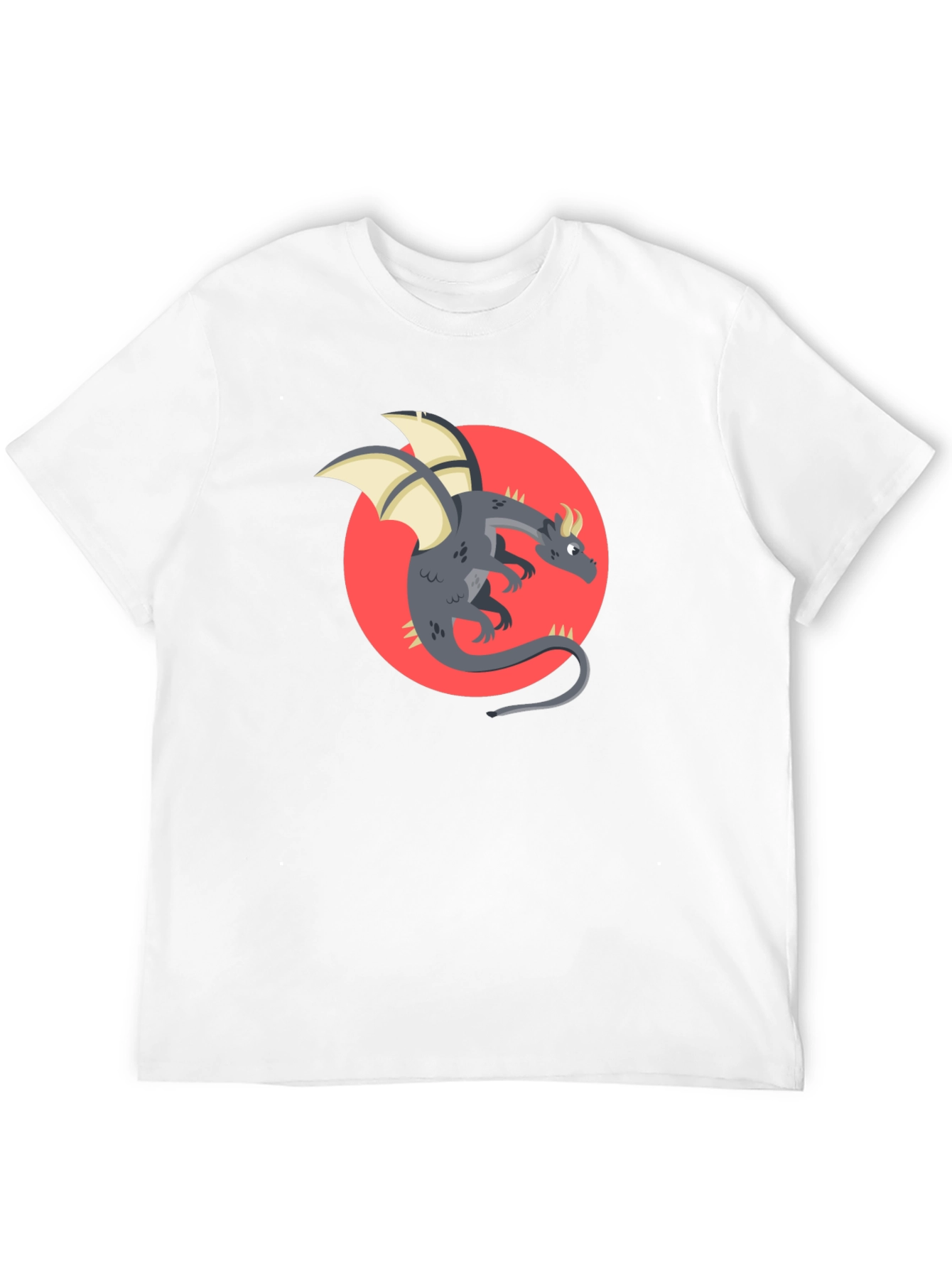 Dragon Graphic Black T-Shirt - Fantasy Style
