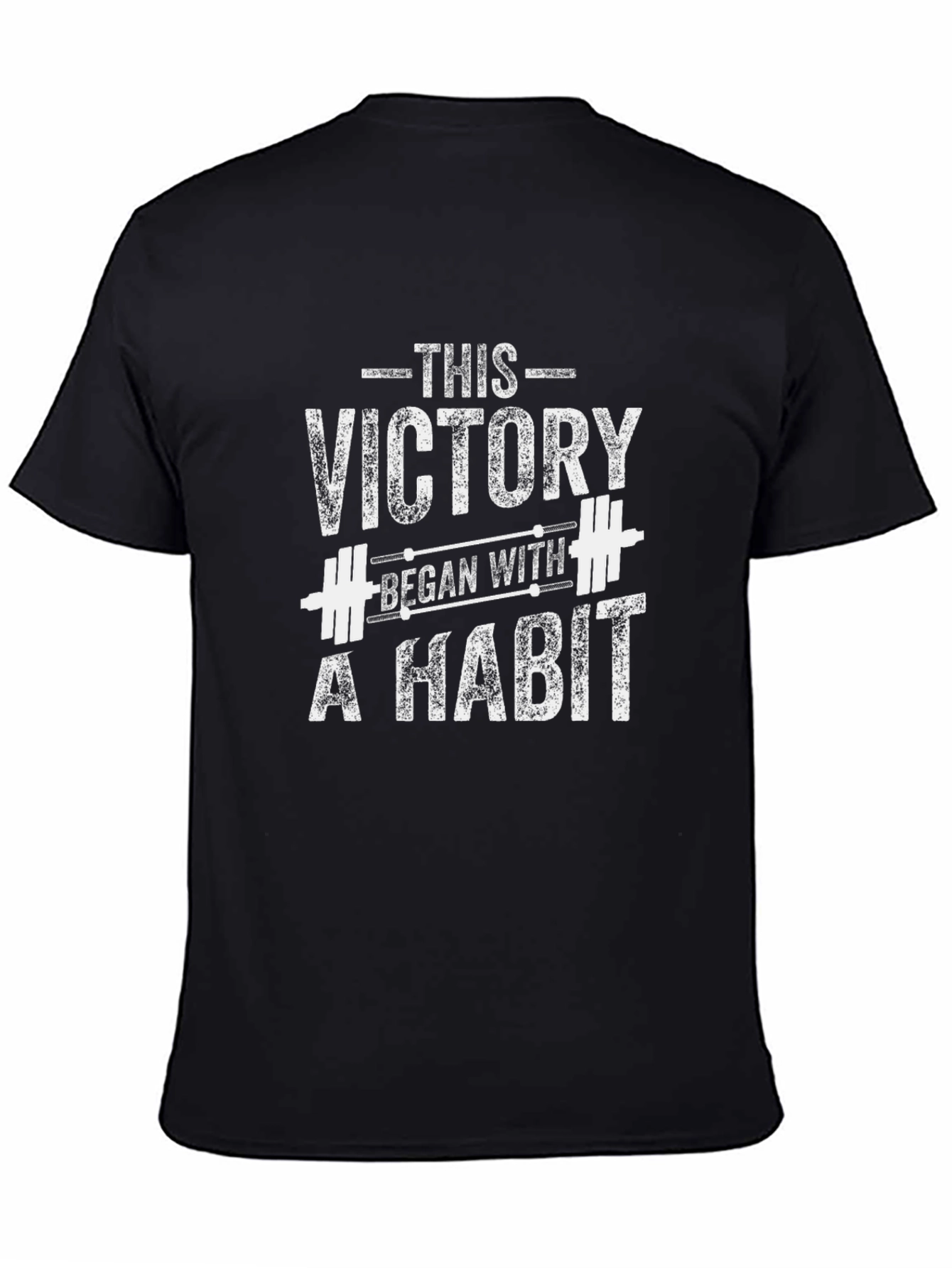 Victory Habit Graphic Tee - Motivational Gym Shirt