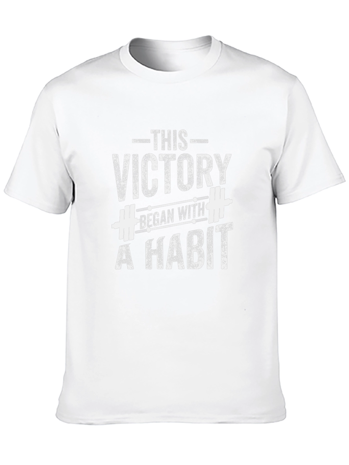 Victory Habit Graphic Tee - Motivational Gym Shirt