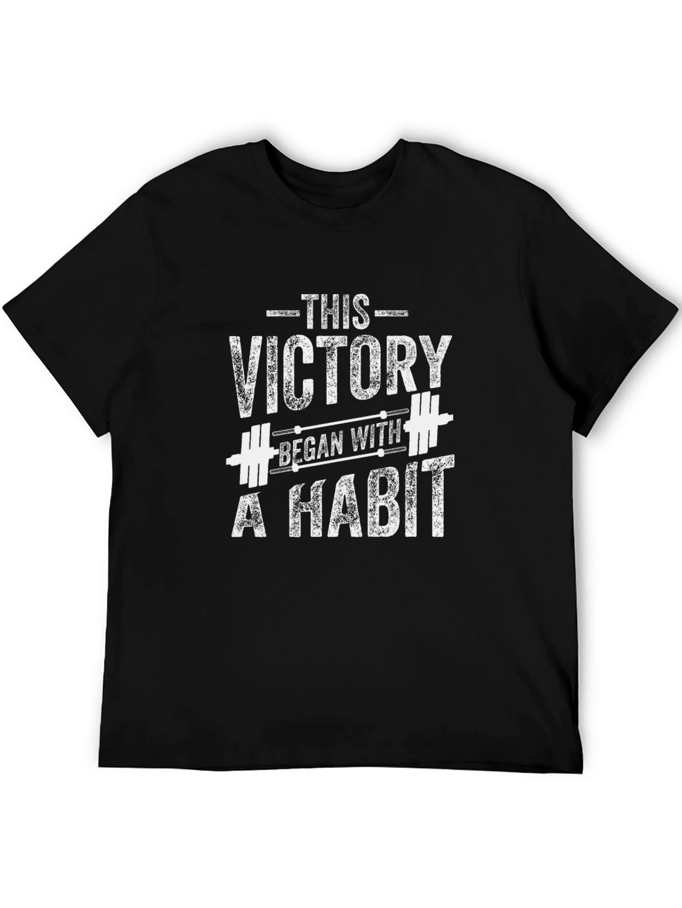 Victory Habit Graphic Tee - Motivational Gym Shirt