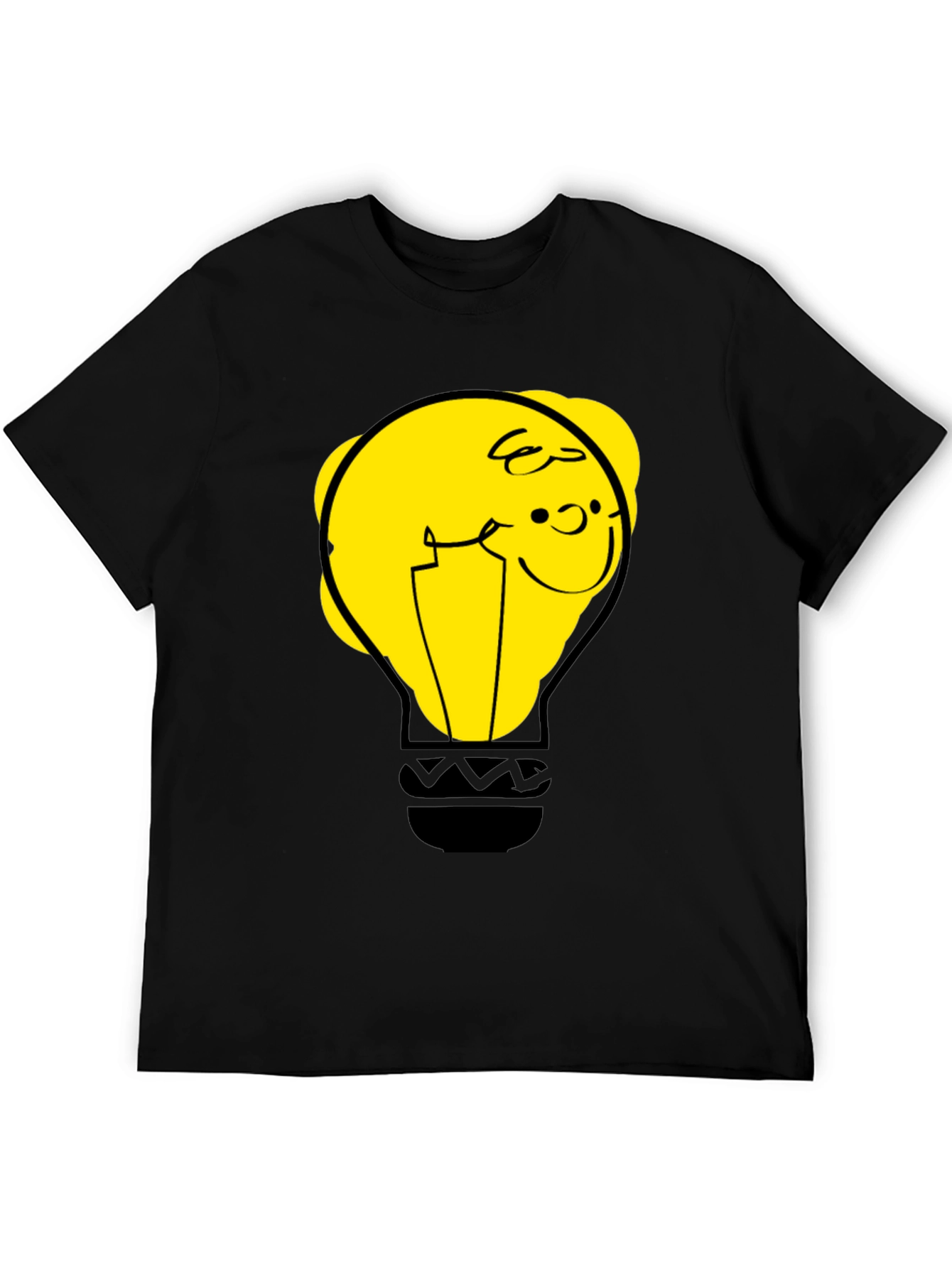 Funny Cartoon Light Bulb Graphic Tee