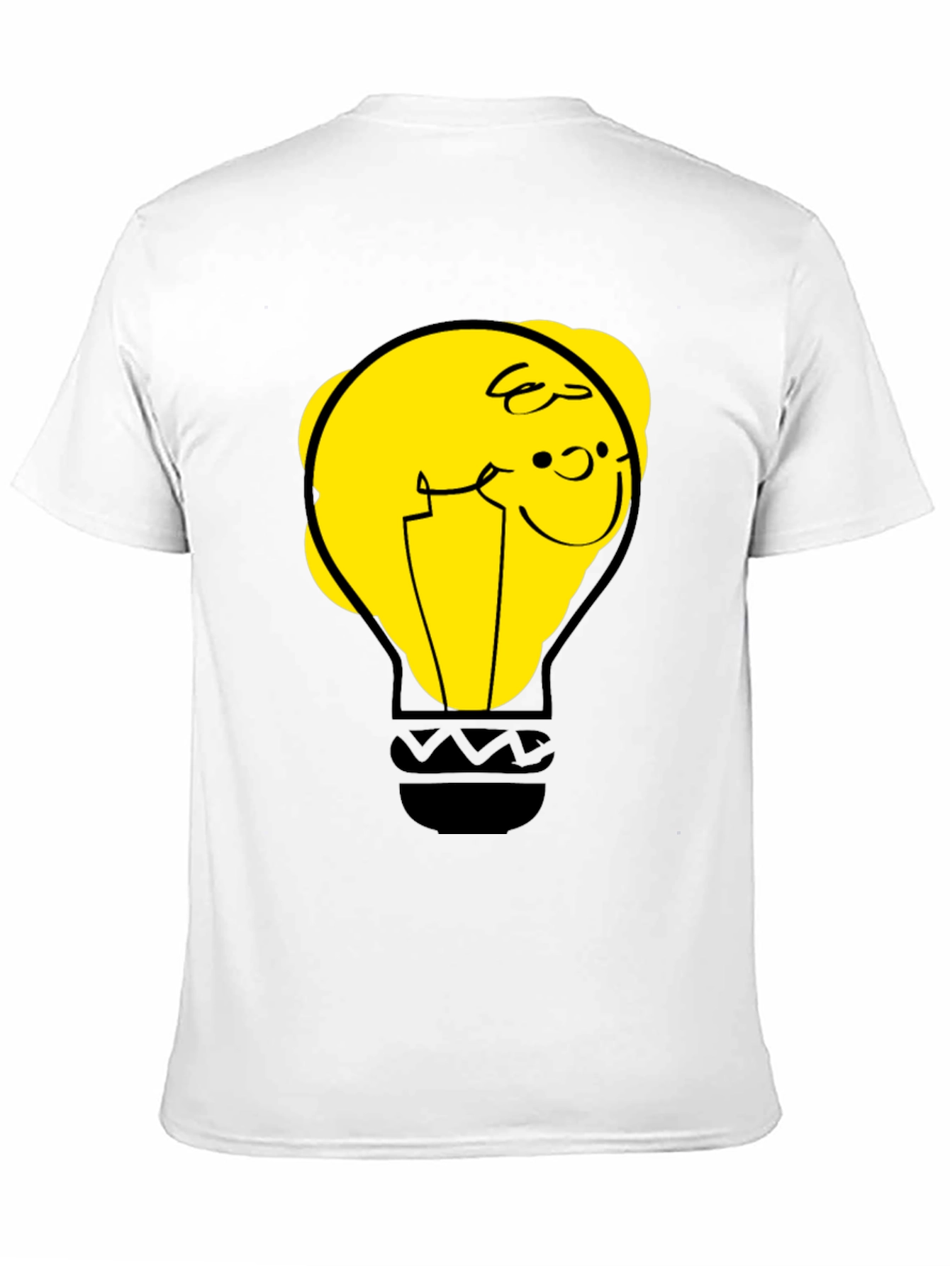 Funny Cartoon Light Bulb Graphic Tee