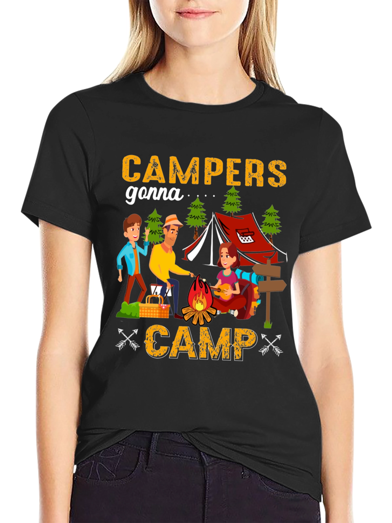 Campers Gonna Camp T-Shirt - Camping Adventure Tee