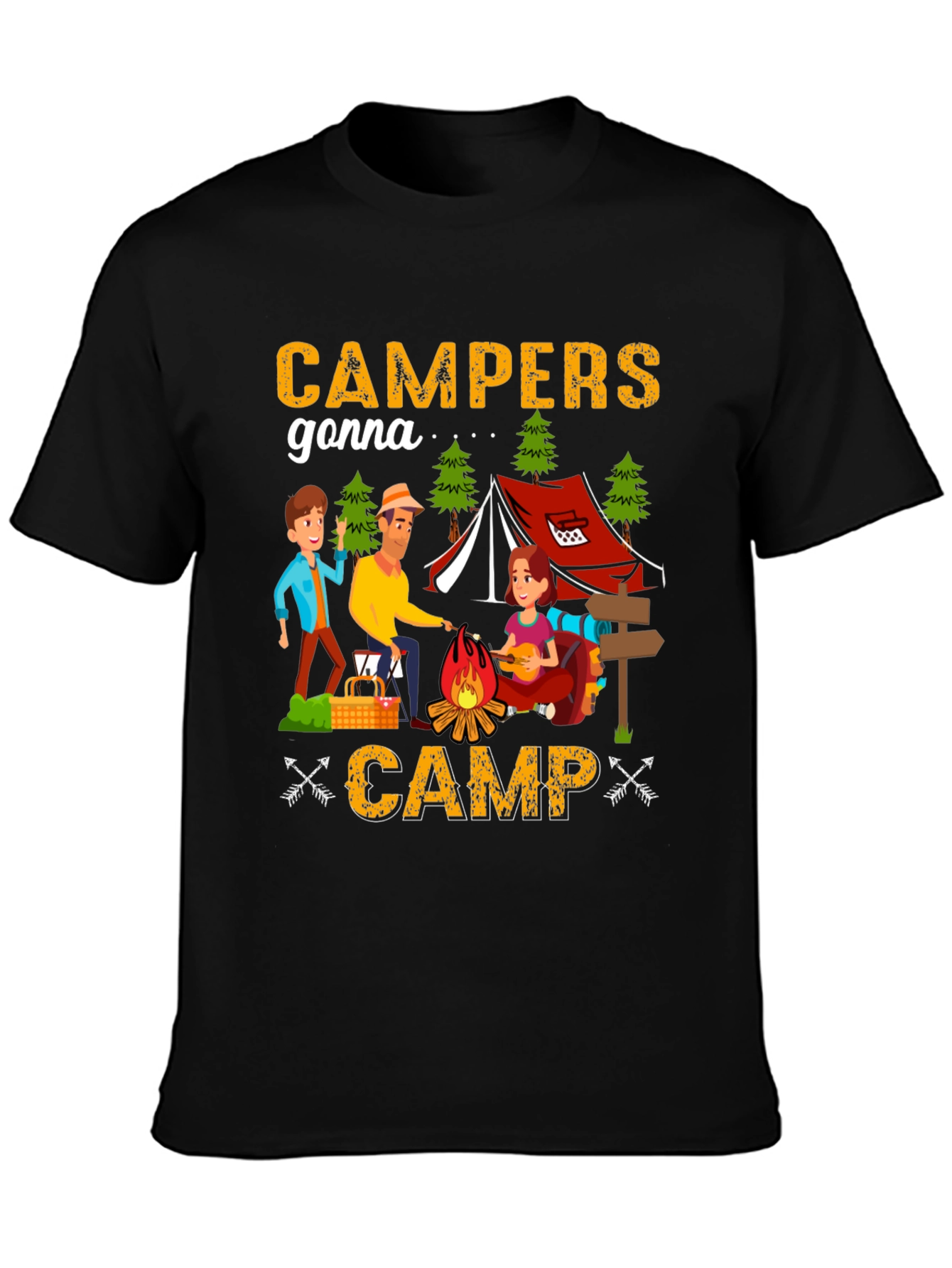 Campers Gonna Camp T-Shirt - Camping Adventure Tee