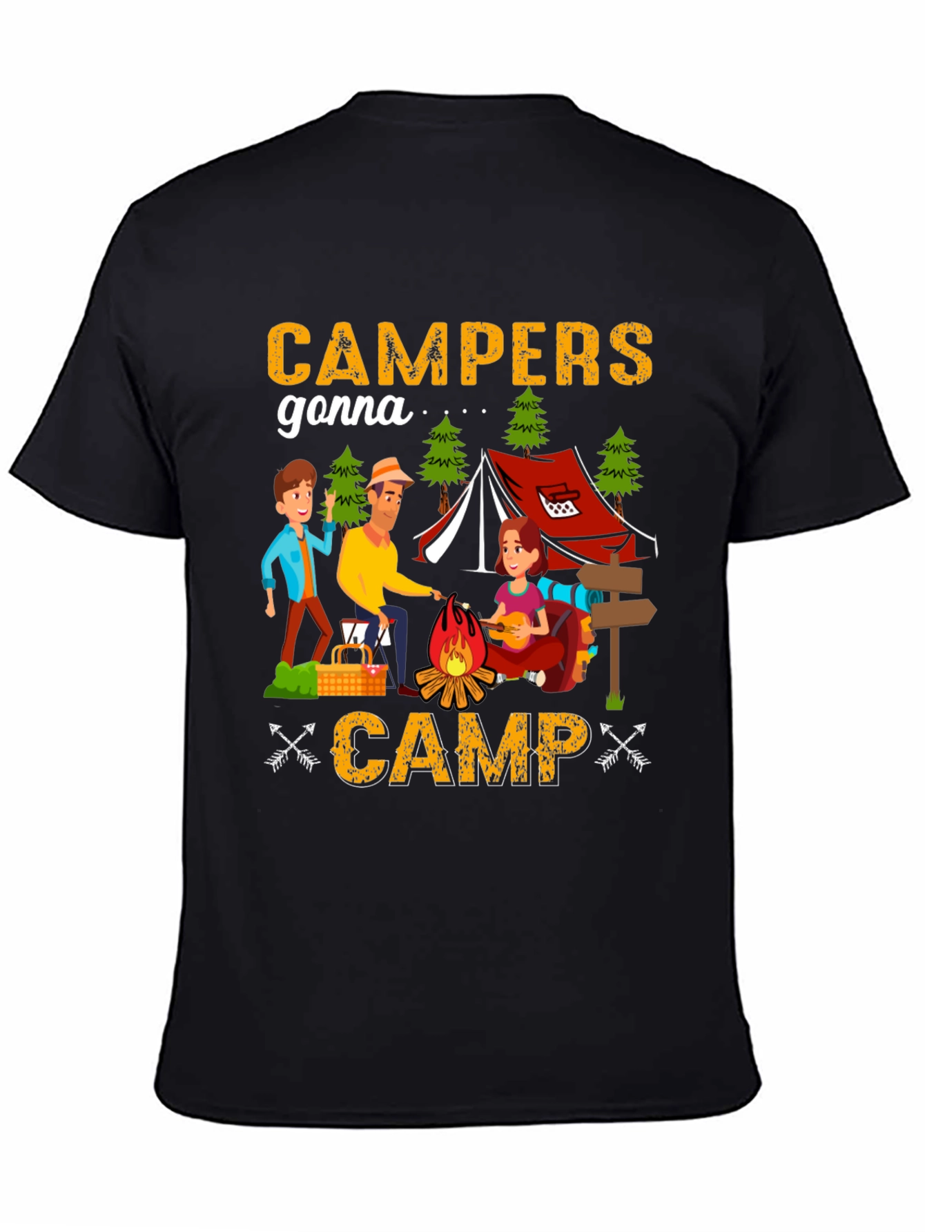 Campers Gonna Camp T-Shirt - Camping Adventure Tee
