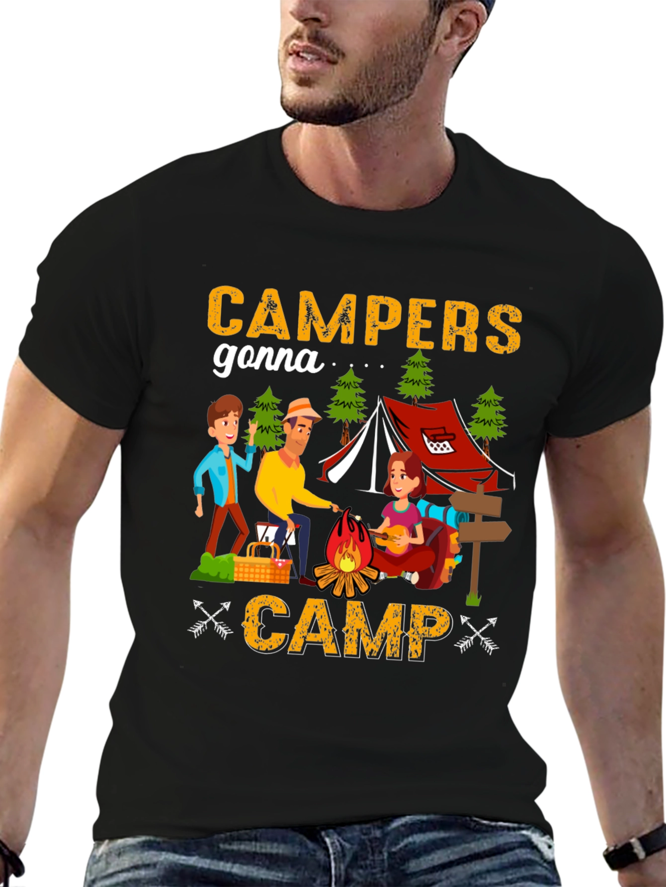 Campers Gonna Camp T-Shirt - Camping Adventure Tee