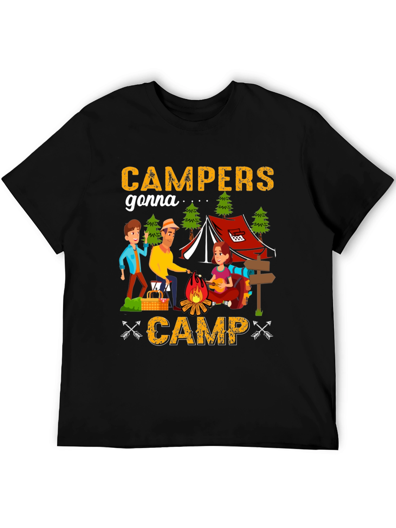 Campers Gonna Camp T-Shirt - Camping Adventure Tee