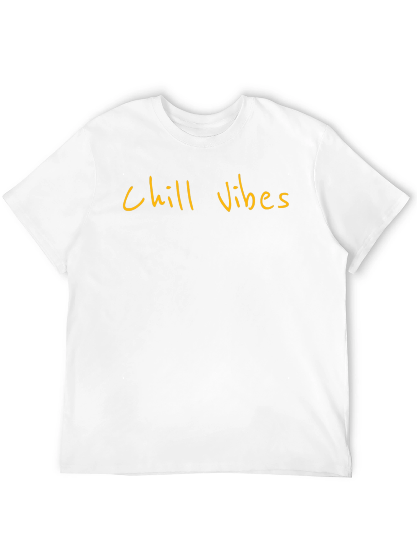 Chill Vibes Black Cotton T-Shirt