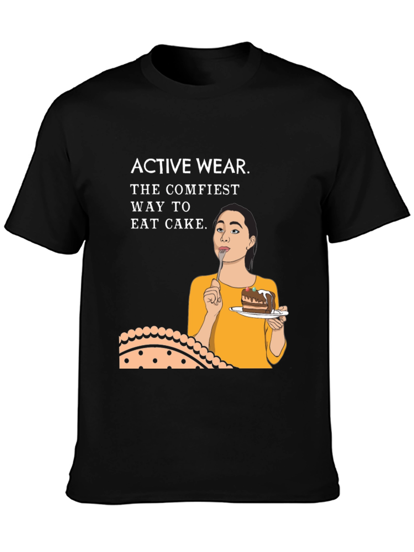 Active Wear Cake T-Shirt - Comfiest Way to Indulge