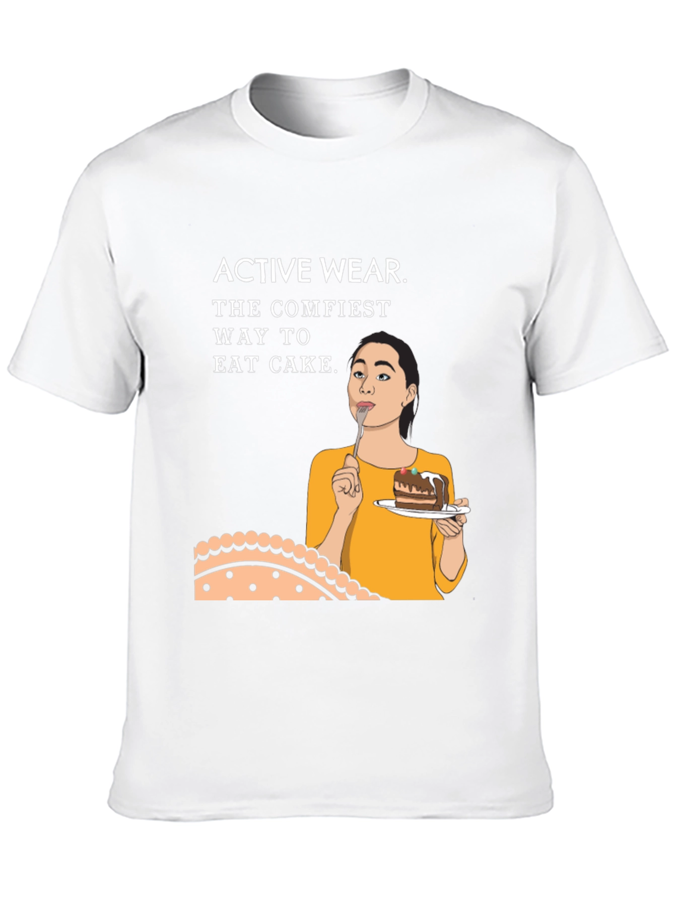 Active Wear Cake T-Shirt - Comfiest Way to Indulge