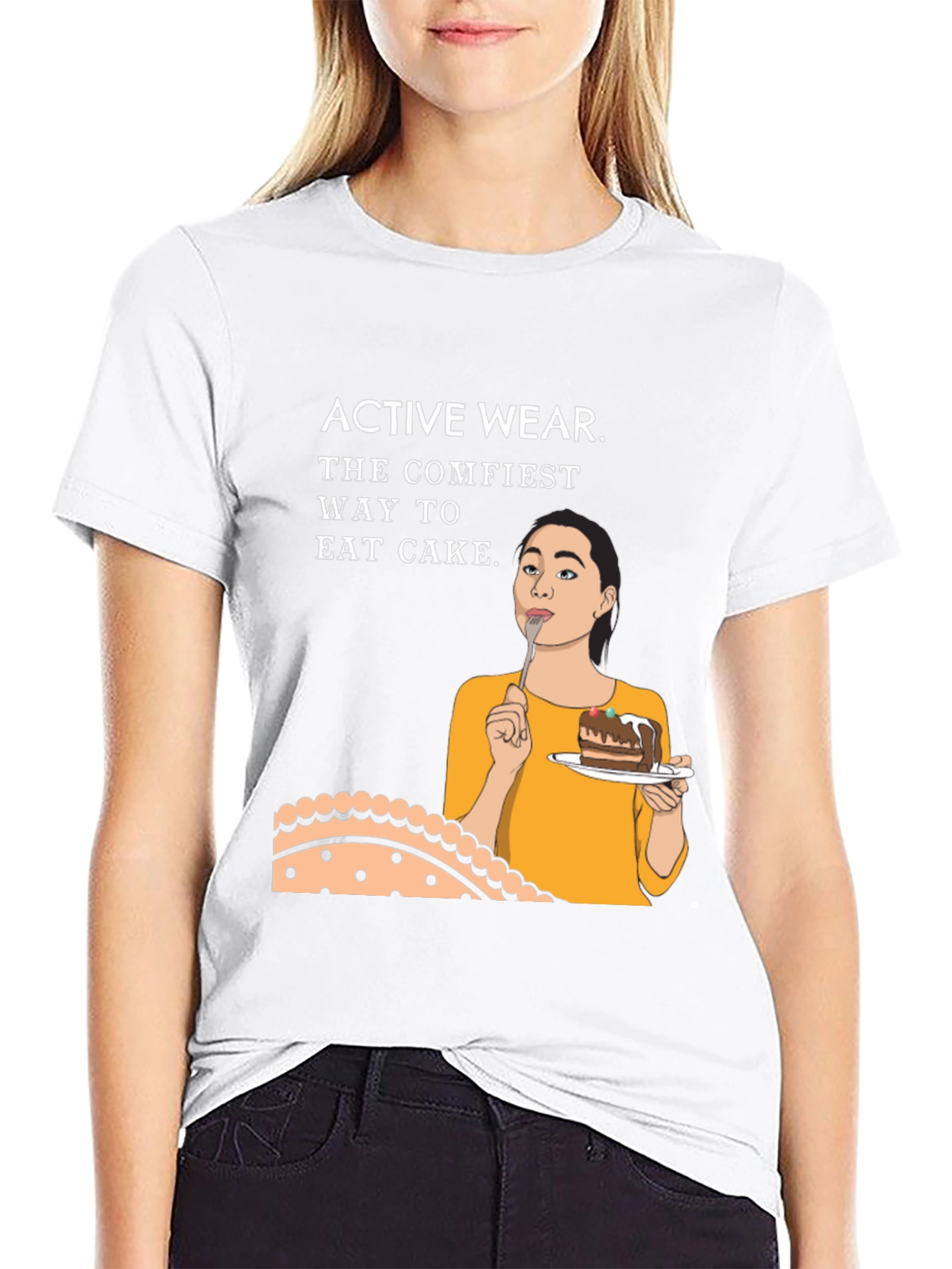 Active Wear Cake T-Shirt - Comfiest Way to Indulge