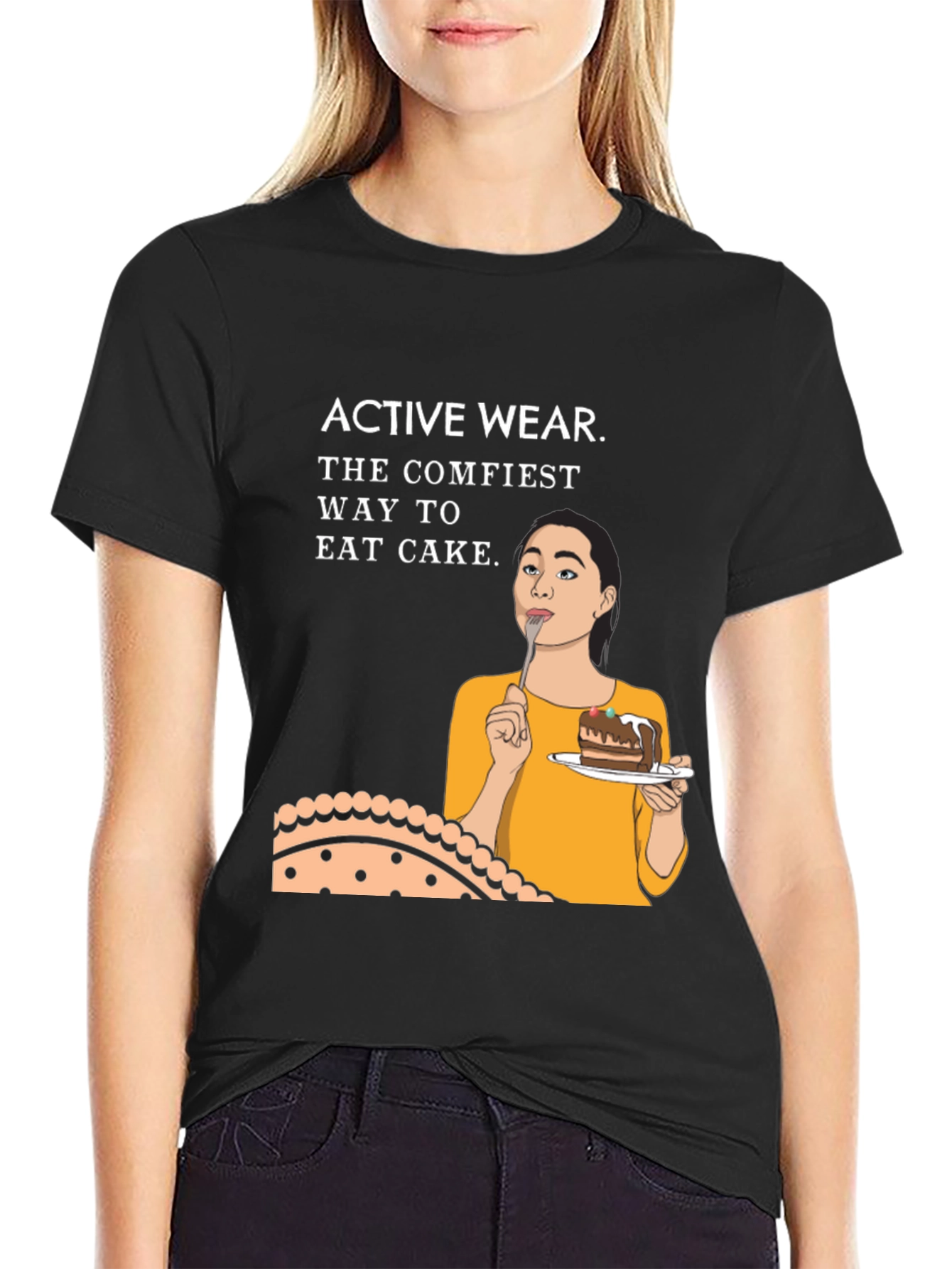 Active Wear Cake T-Shirt - Comfiest Way to Indulge