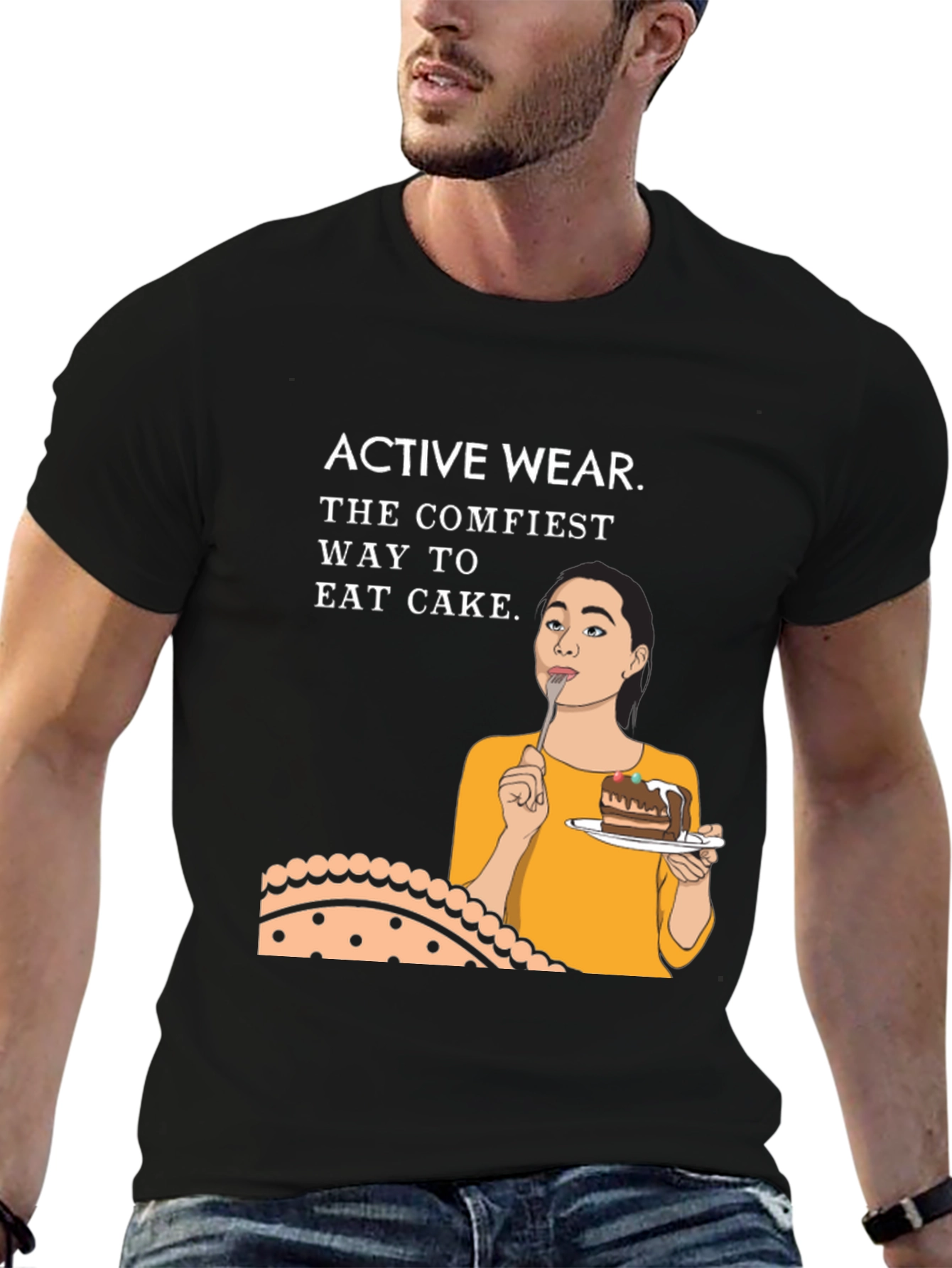 Active Wear Cake T-Shirt - Comfiest Way to Indulge