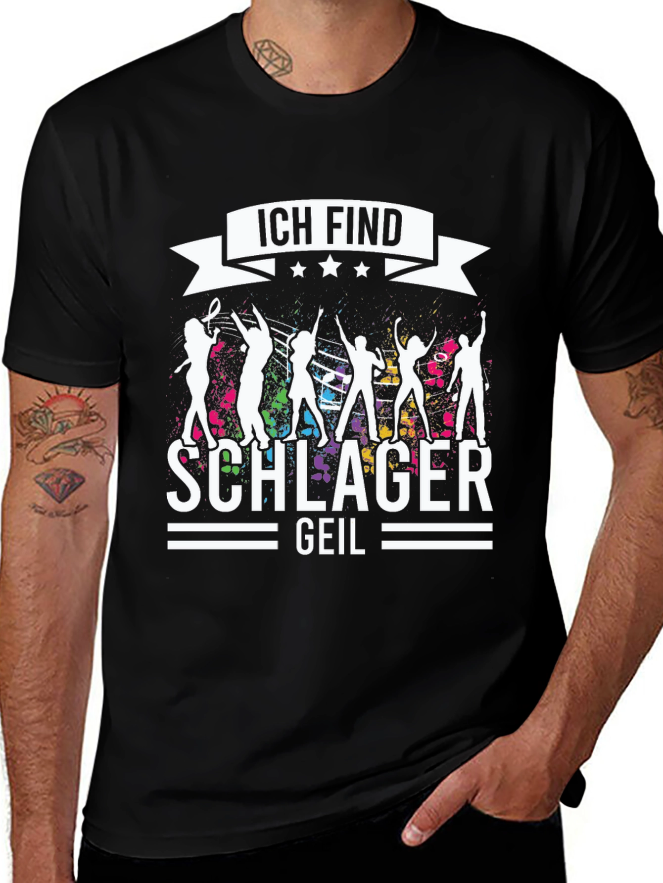Ich Find Schlager Geil Graphic T-Shirt