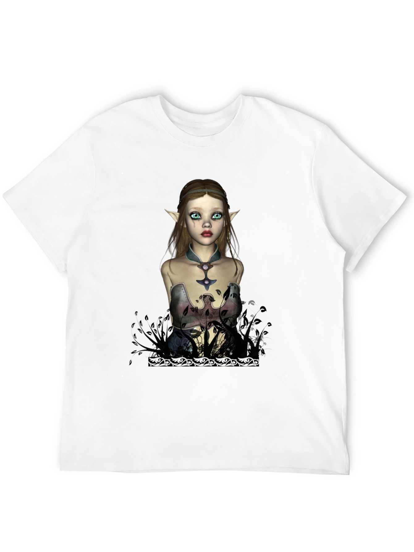 Elf Maiden Graphic T-Shirt - Unique Fantasy Design