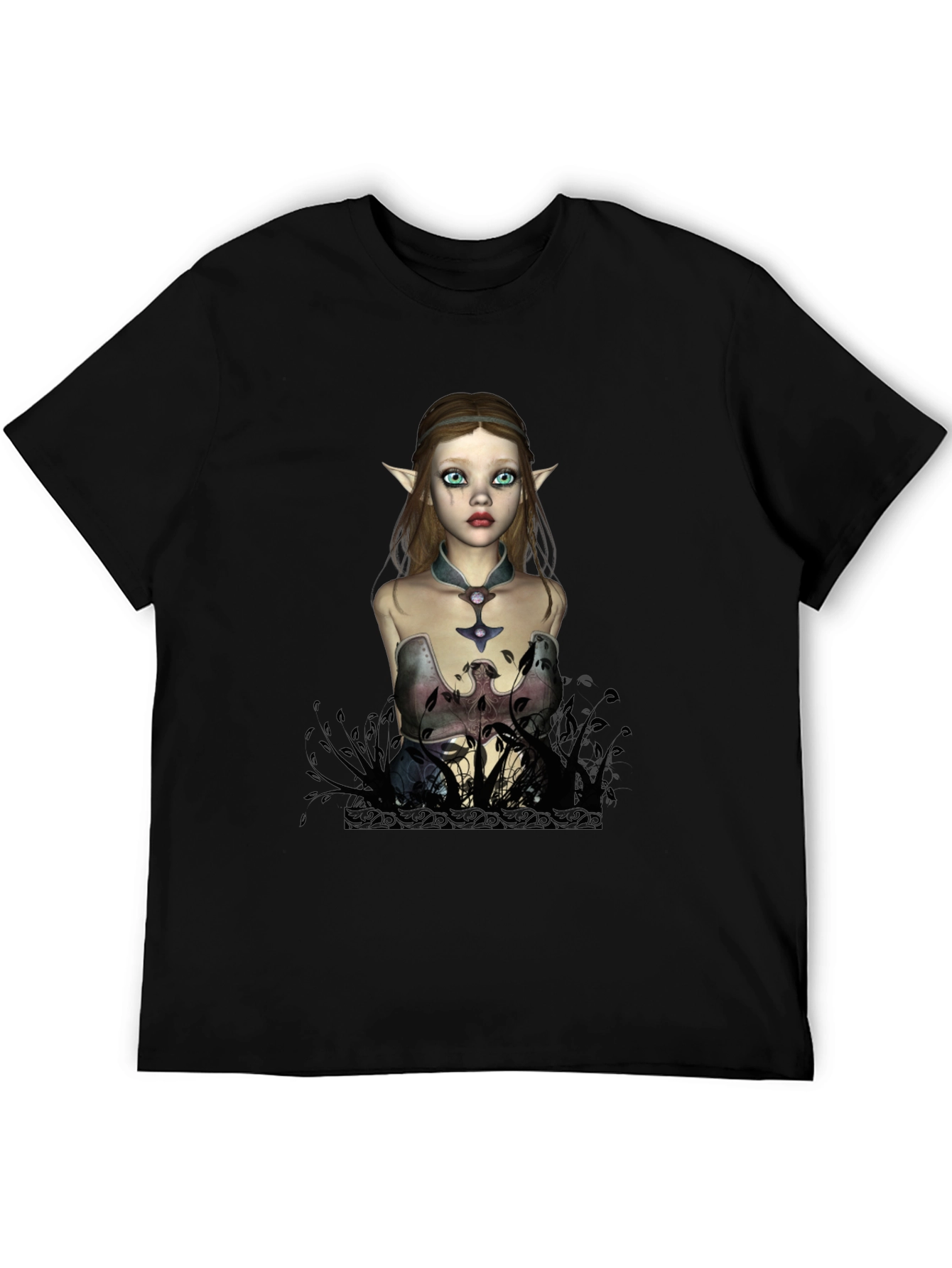 Elf Maiden Graphic T-Shirt - Unique Fantasy Design