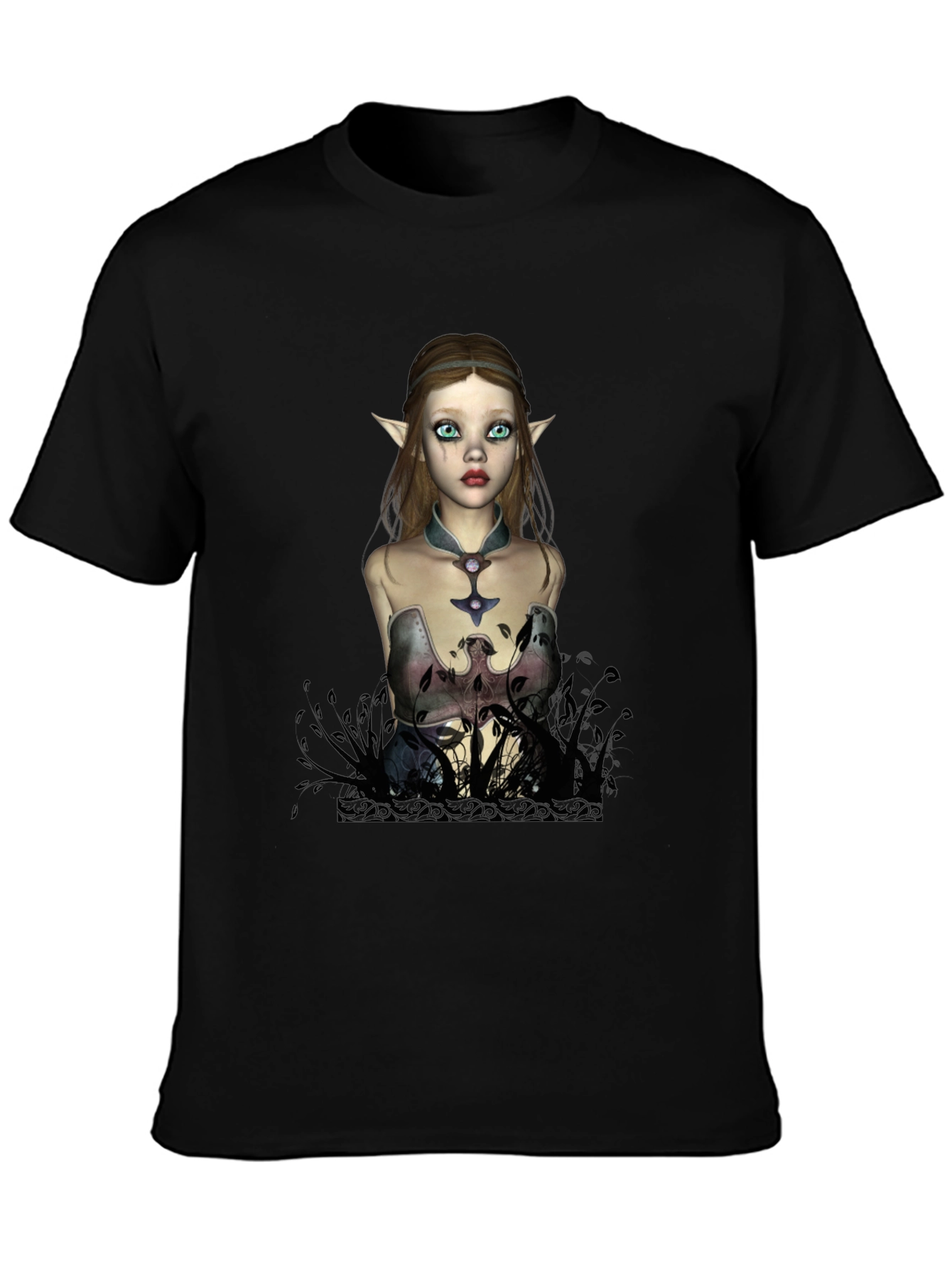 Elf Maiden Graphic T-Shirt - Unique Fantasy Design