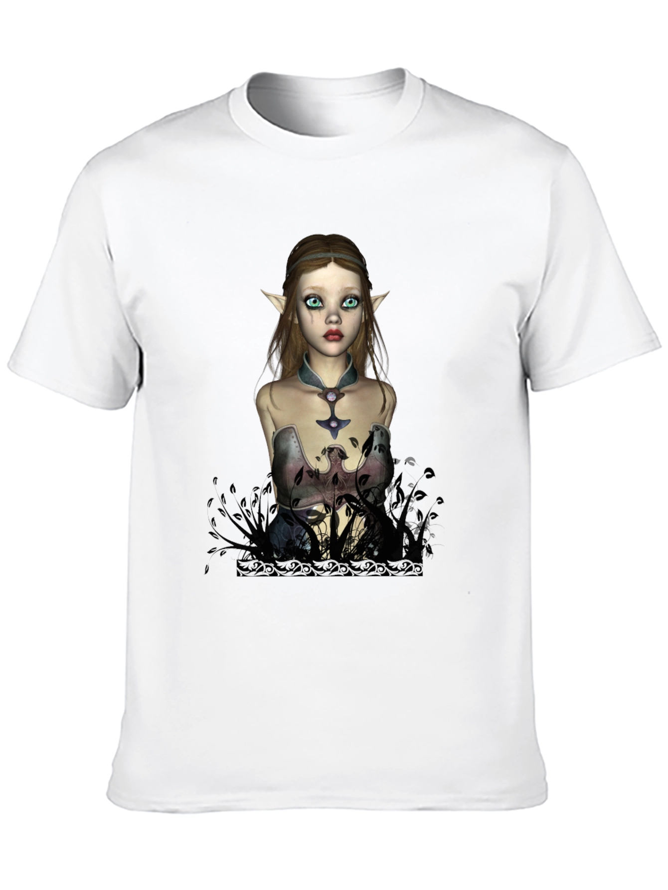 Elf Maiden Graphic T-Shirt - Unique Fantasy Design
