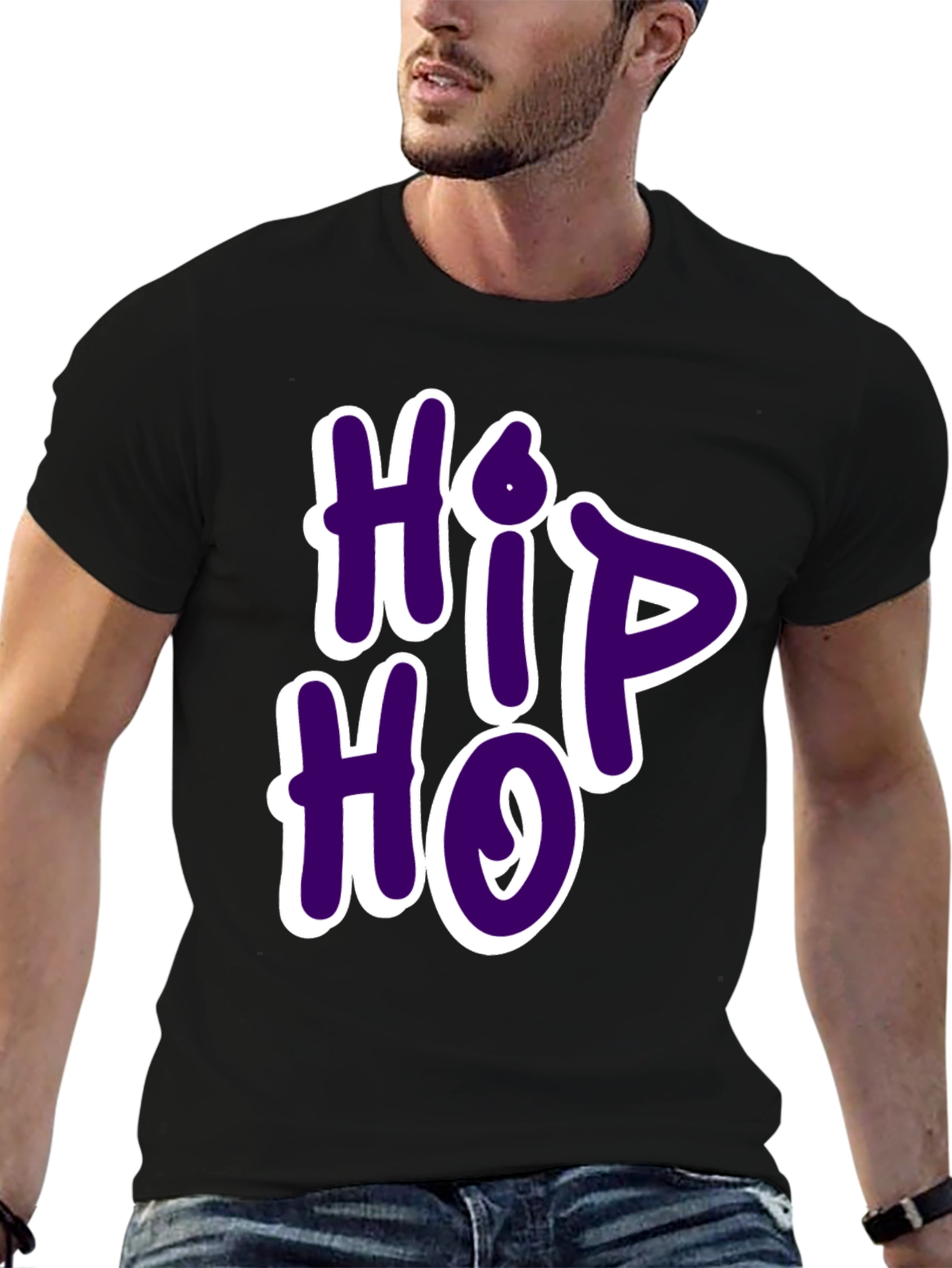 Hip Hop Graphic Tee - Casual Wear