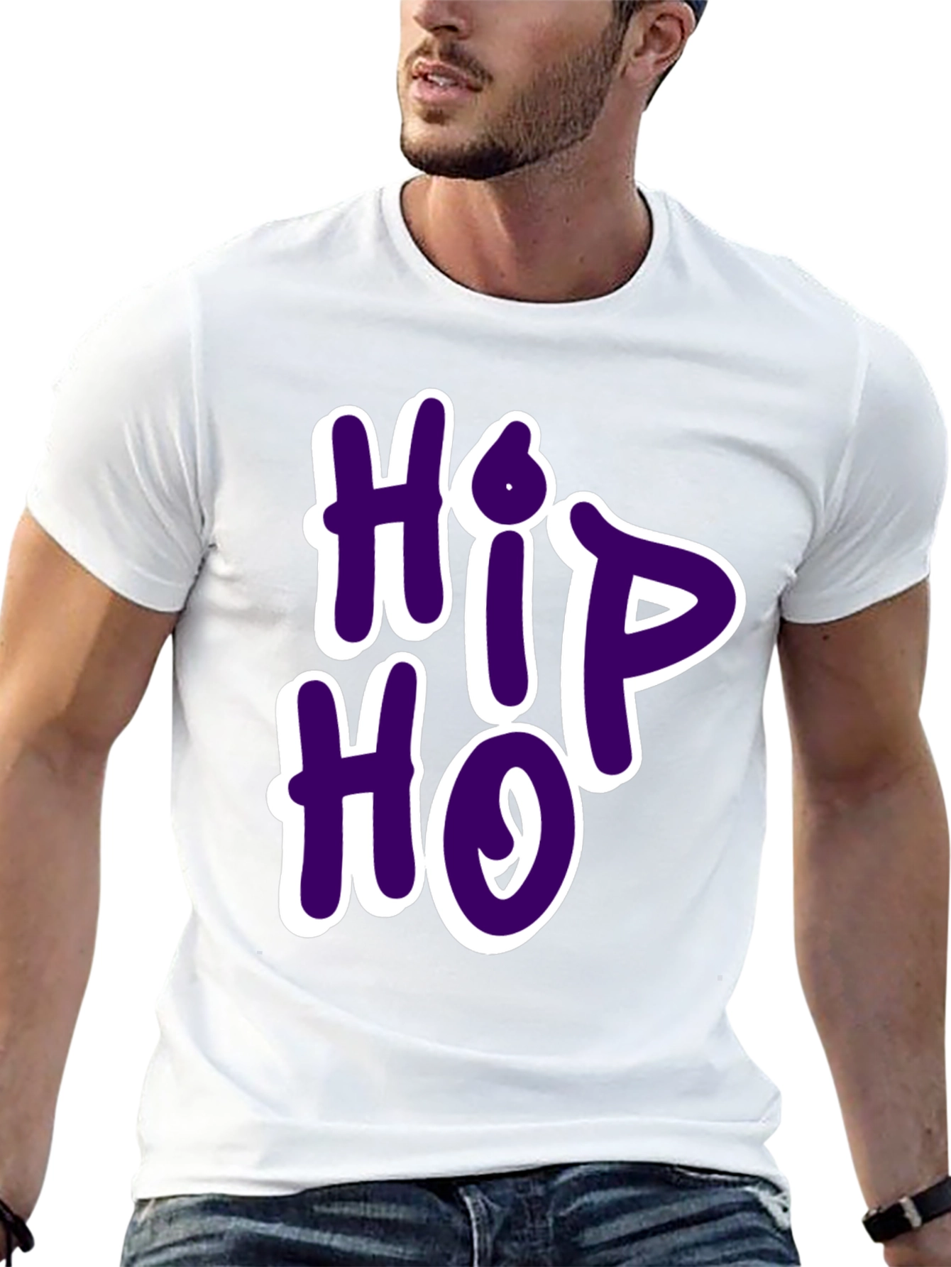 Hip Hop Graphic Tee - Casual Wear