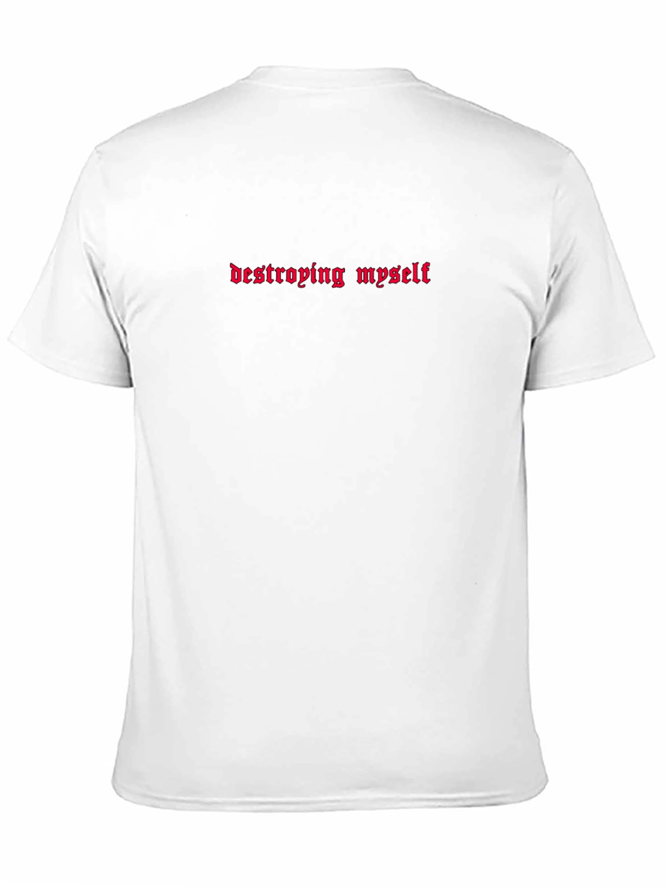 Destroying Myself Graphic Tee - Bold Statement T-Shirt