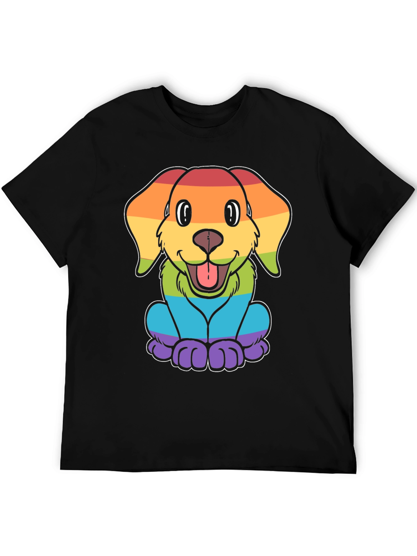Rainbow Dog Graphic Tee - Pride Apparel