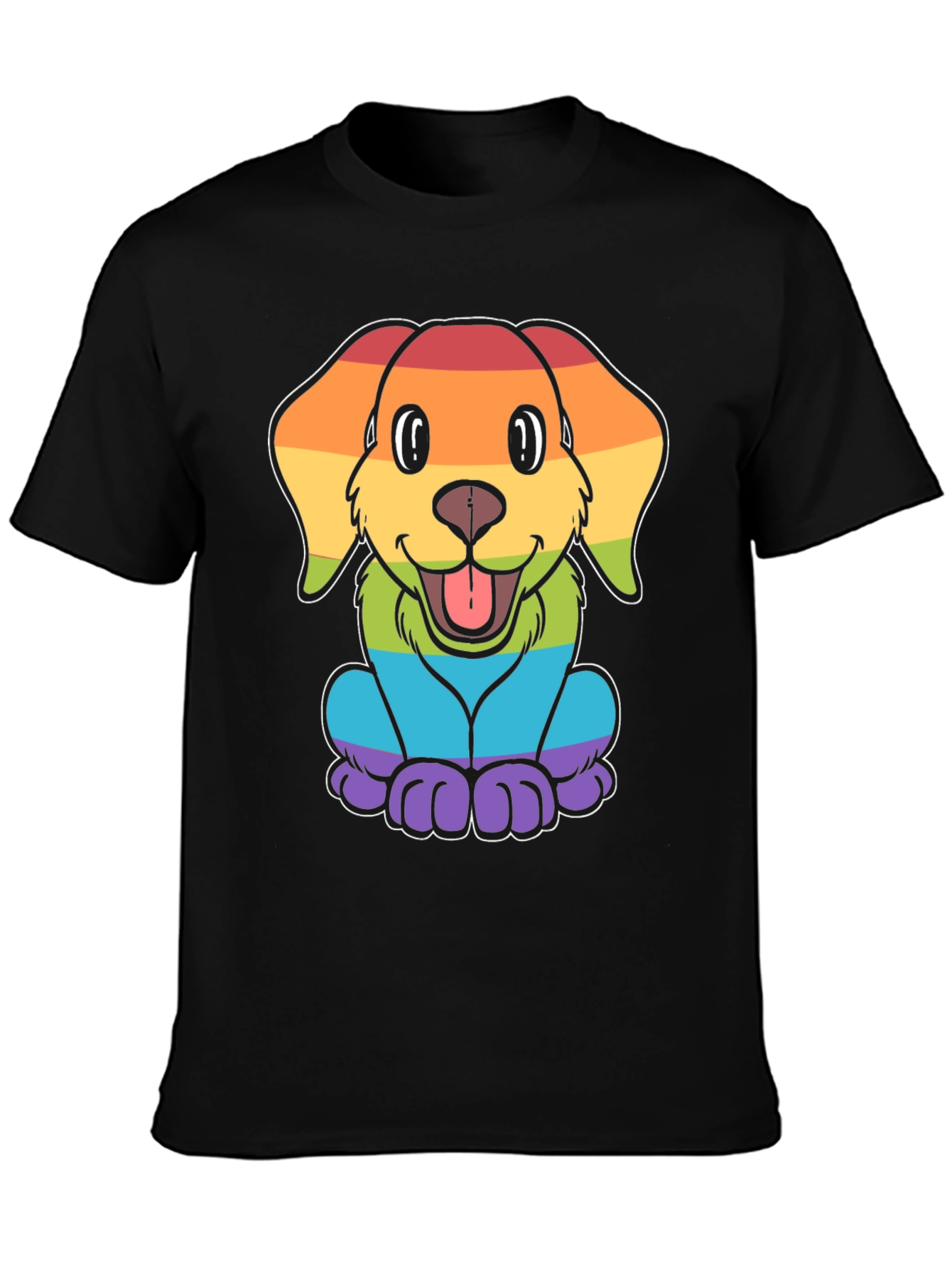 Rainbow Dog Graphic Tee - Pride Apparel