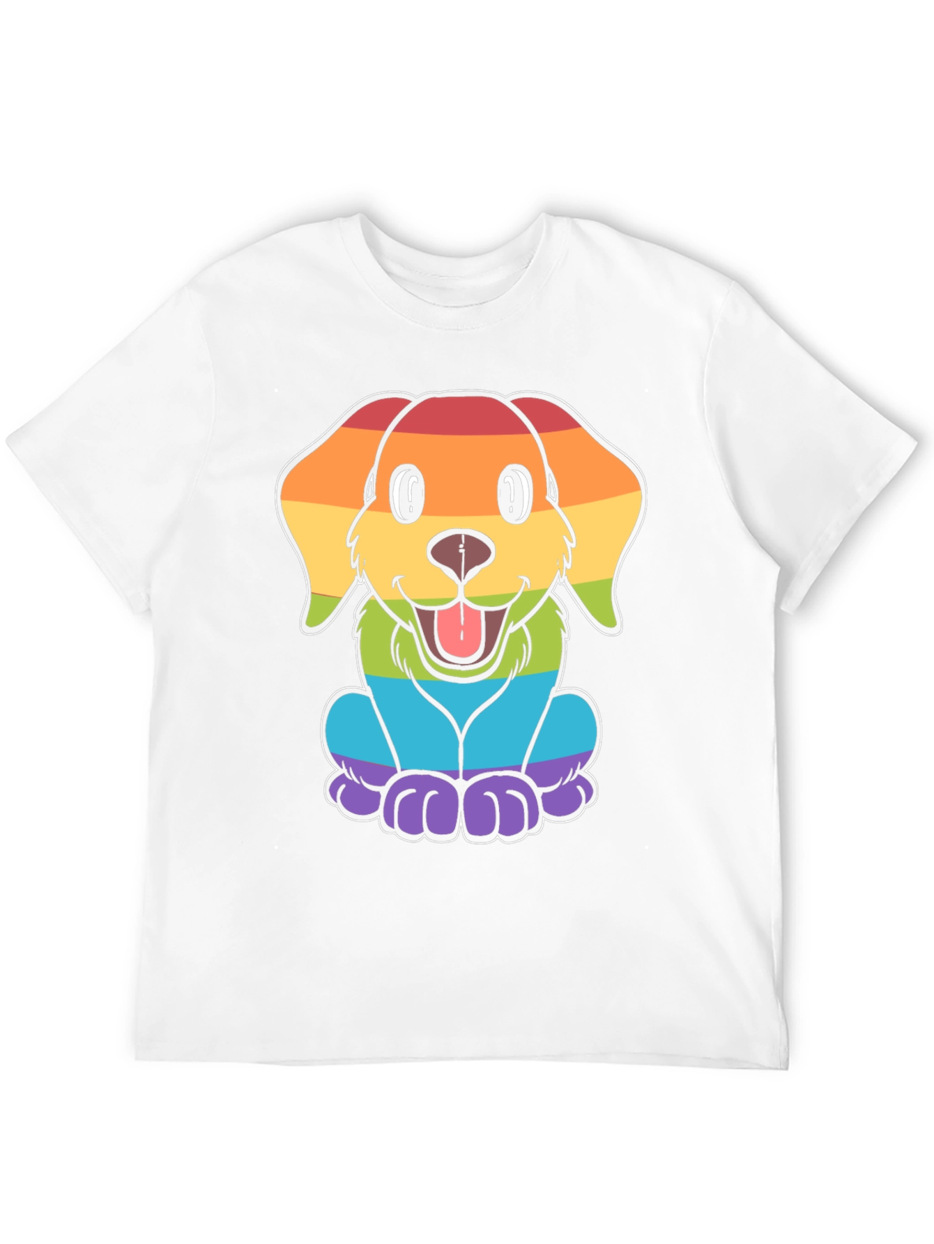 Rainbow Dog Graphic Tee - Pride Apparel