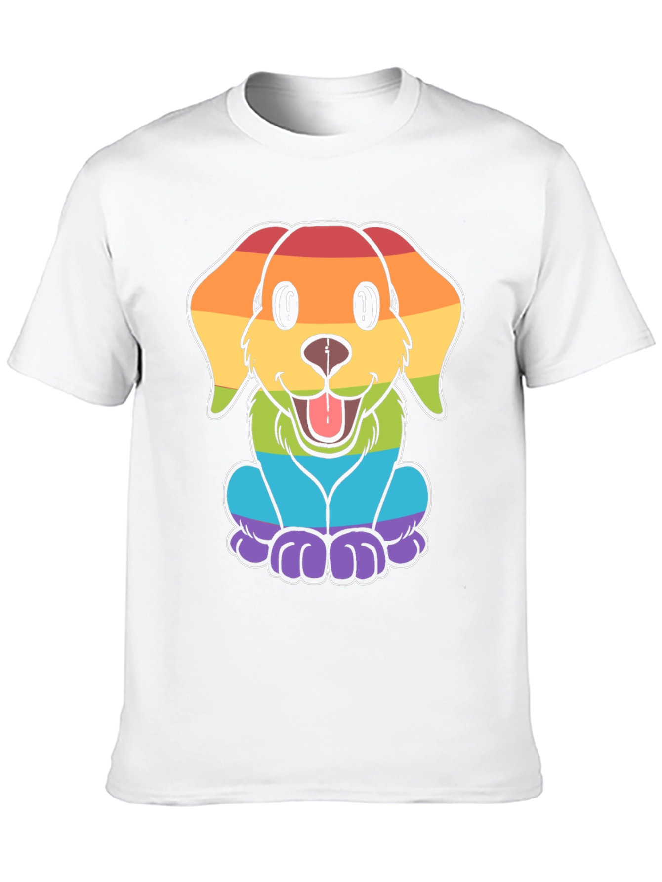 Rainbow Dog Graphic Tee - Pride Apparel