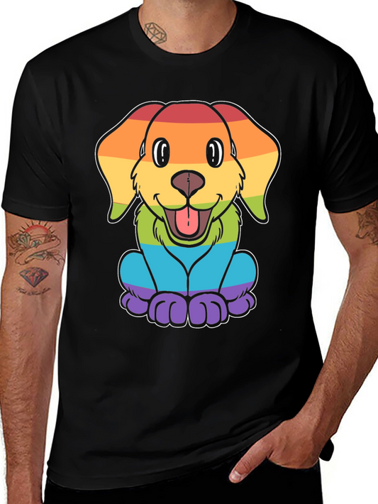 Rainbow Dog Graphic Tee - Pride Apparel
