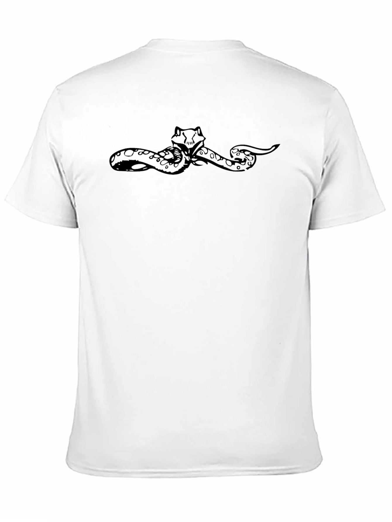 Snake Graphic T-Shirt - Mens Black Tee