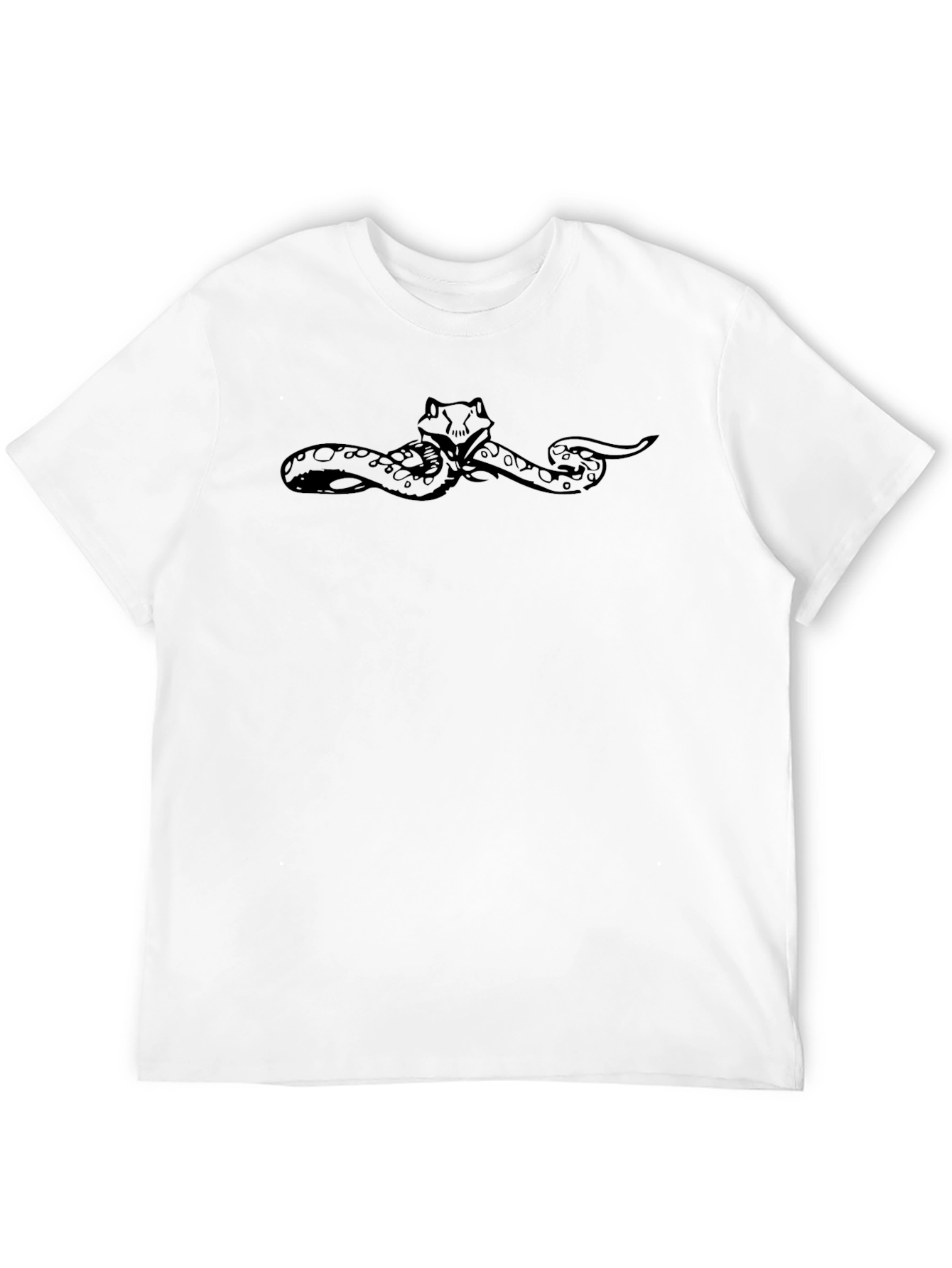 Snake Graphic T-Shirt - Mens Black Tee