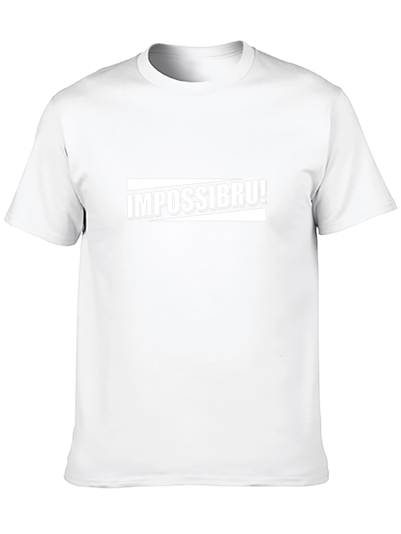 Impossibru! Graphic Tee - Black Cotton T-Shirt