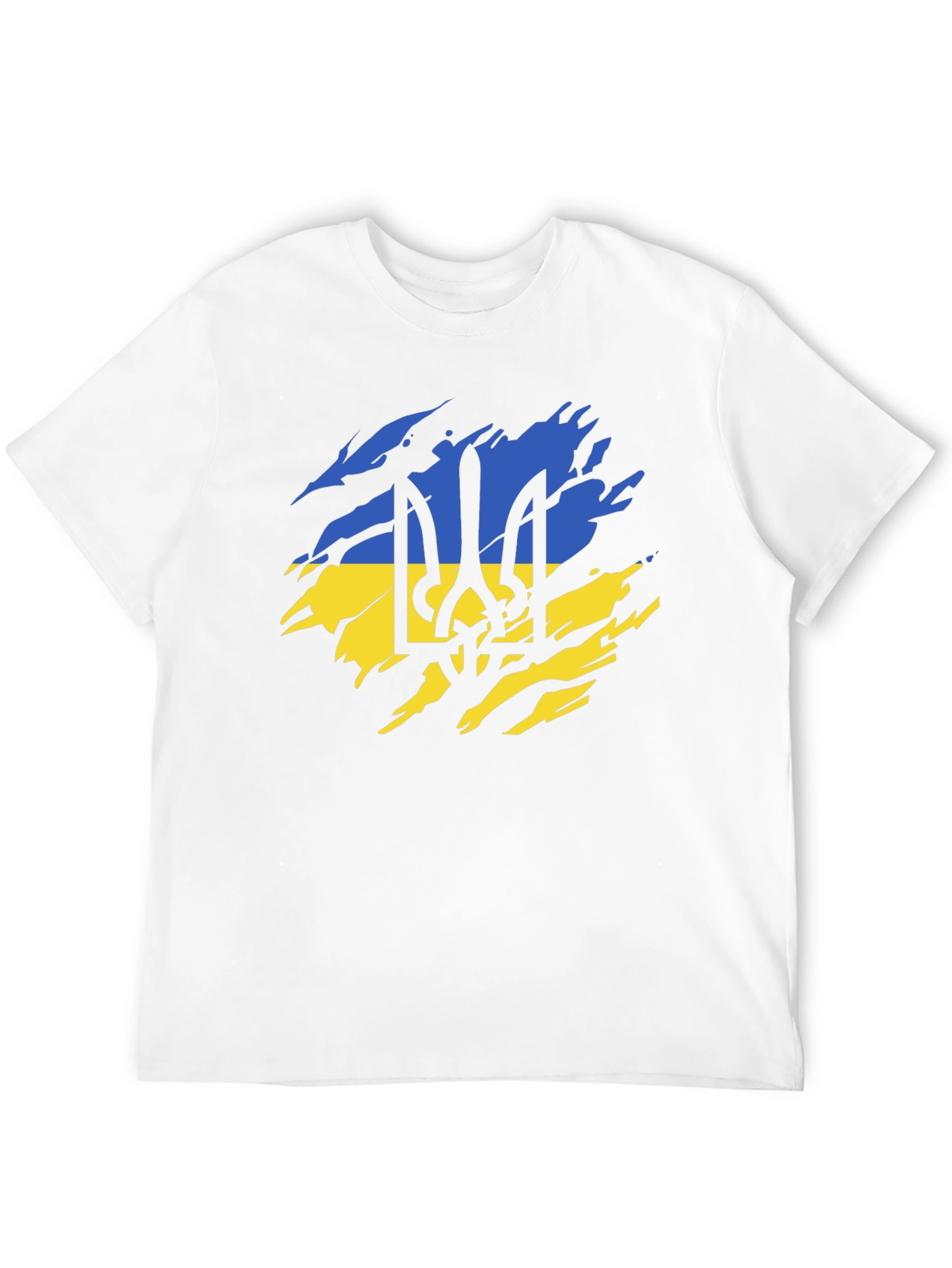 Ukraine Flag Black T-Shirt