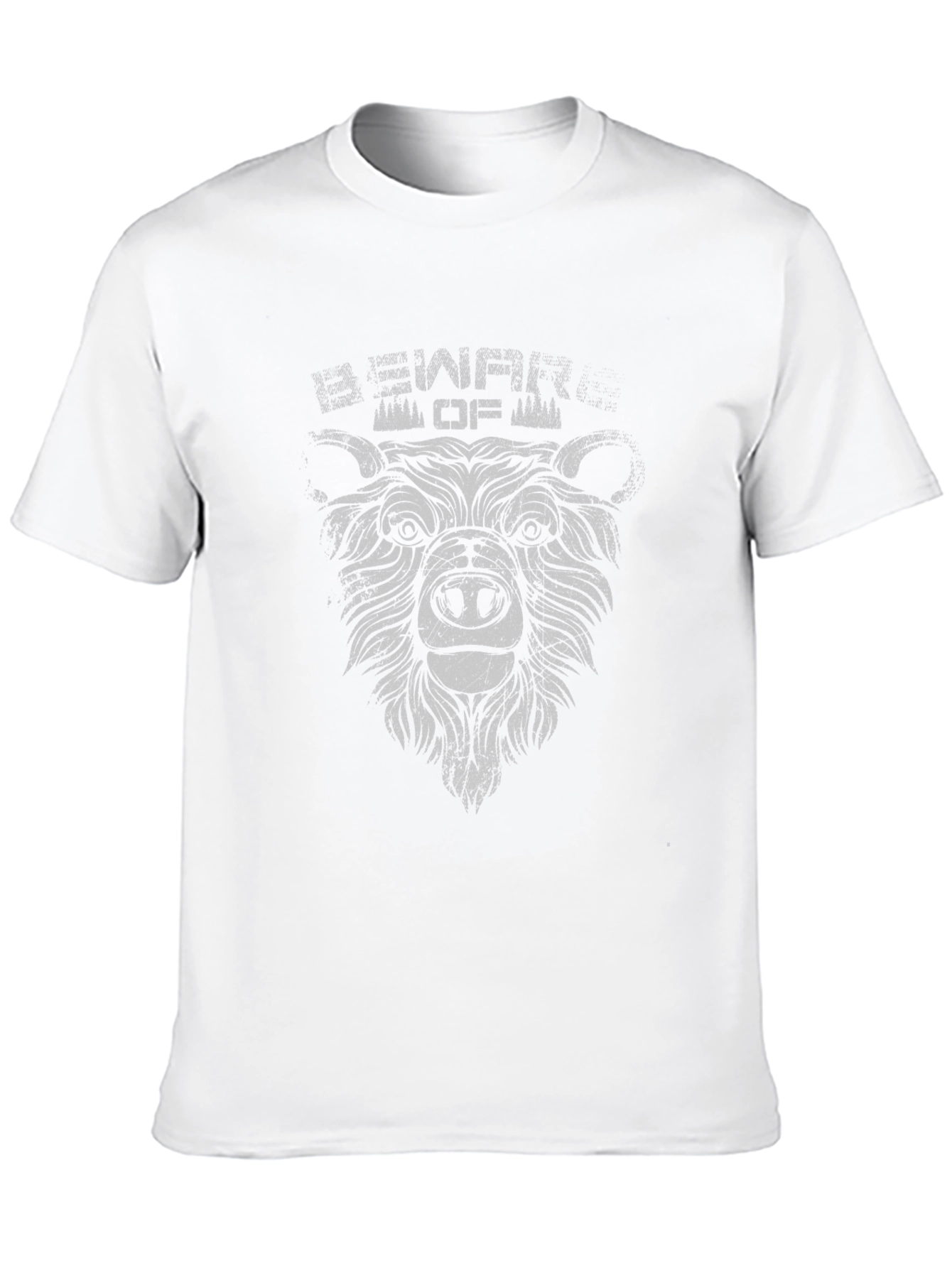 Beware of Bear Graphic Tee - Black