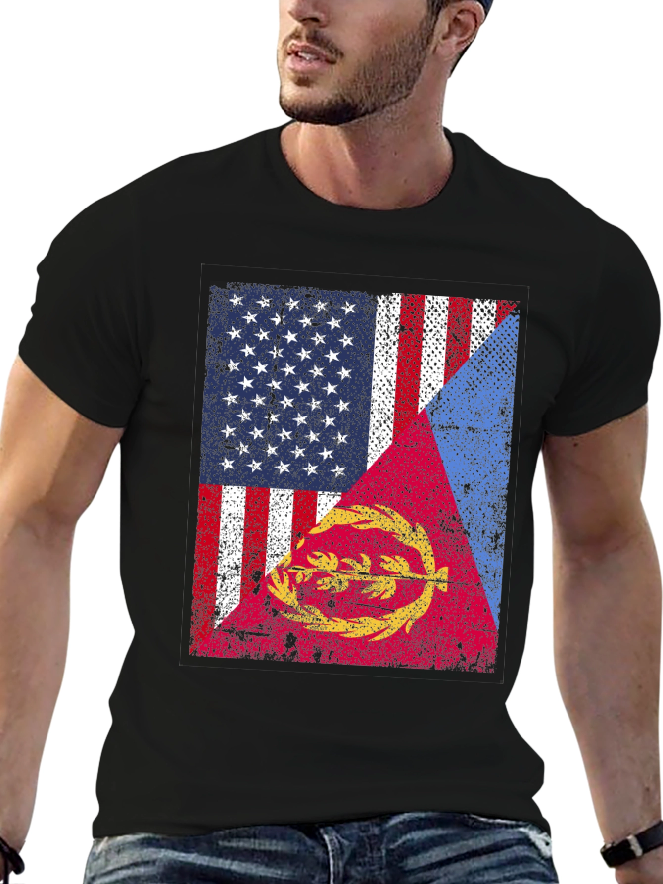USA Eritrea Flag T-Shirt