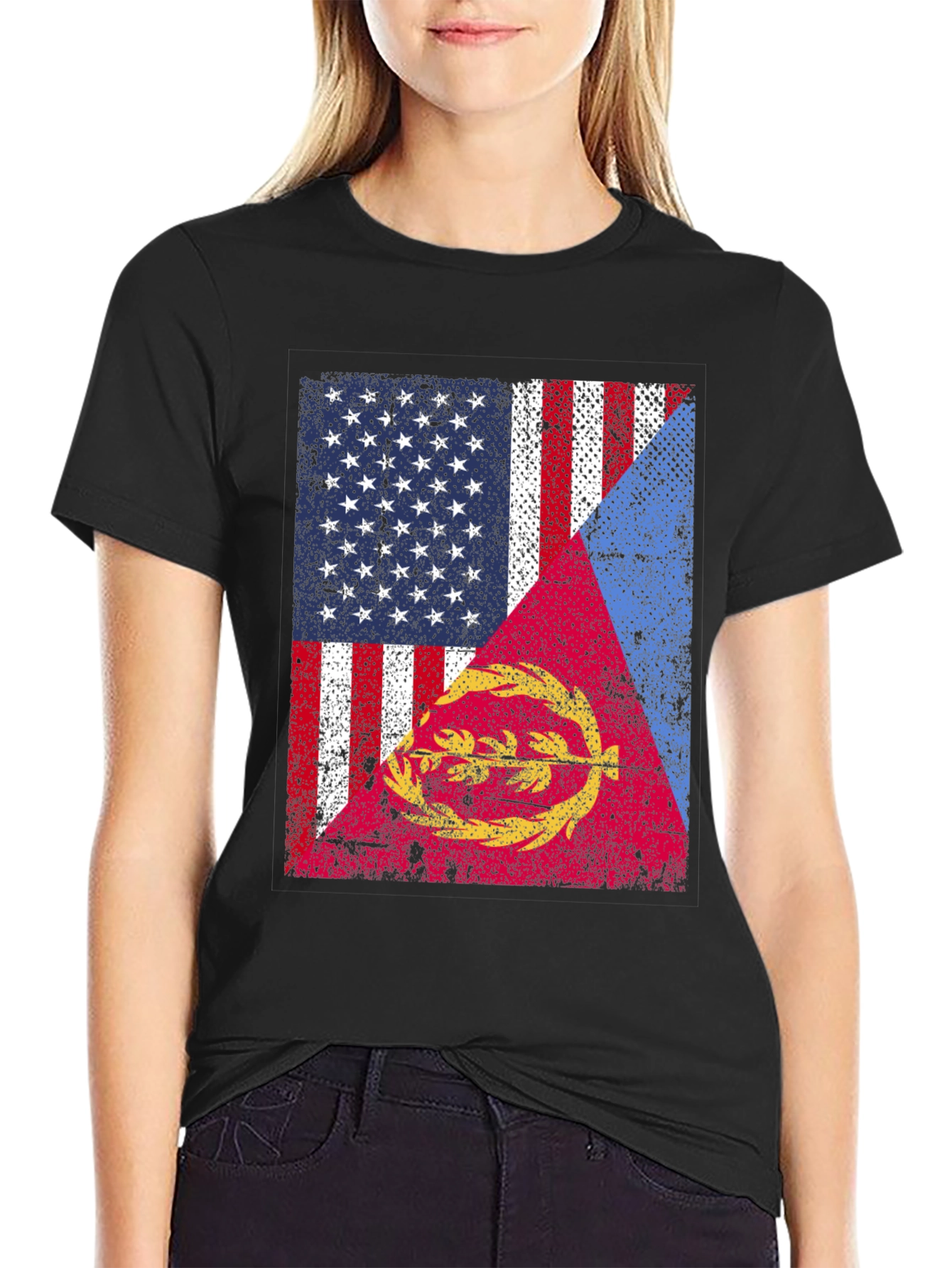 USA Eritrea Flag T-Shirt