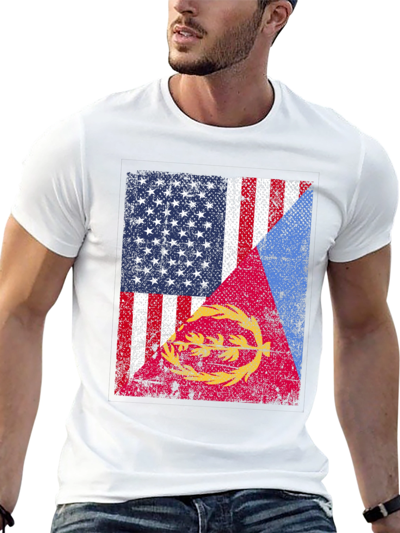 USA Eritrea Flag T-Shirt